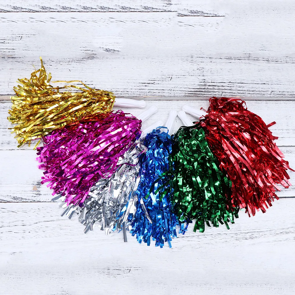 10Pcs Cheerleader Pom Poms Plastic Glossy Lightweight Spirited Game Cheer Accessories Sports Event Competition
10Pcs Cheerleader Pom Poms Plastic Glossy Lightweight Spirited Game Cheer Accessories Sports Event Competition