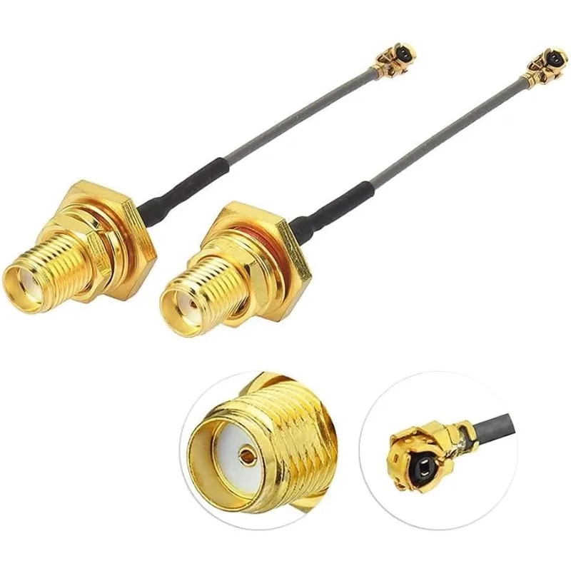 2pcs SMA Female Low Loss Coaxial Cable for Wireless Router Mini PCIe Card Network Extension Pigtail PCI WiFi WAN Repeater 2-Pack
2pcs SMA Female Low Loss Coaxial Cable for Wireless Router Mini PCIe Card Network Extension Pigtail PCI WiFi WAN Repeater 2-Pack