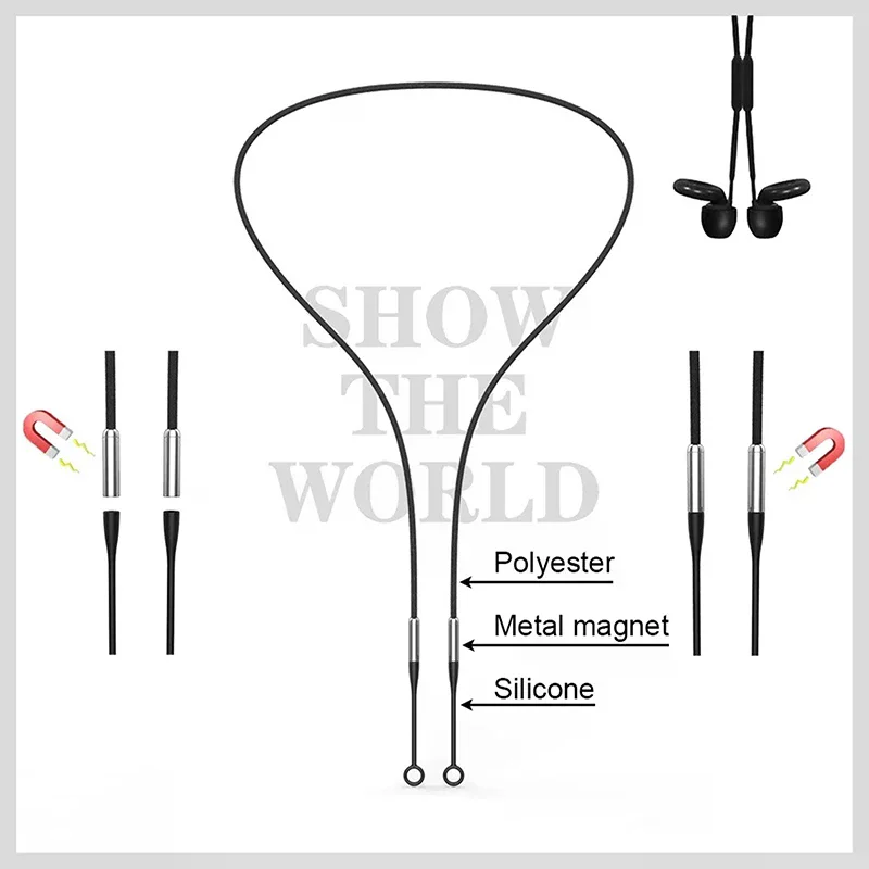 Magnetic Anti-Lost Earplug Lanyard Flexible Silicone Safety Rope Earplug Holder for Detachable Earplugs
Magnetic Anti-Lost Earplug Lanyard Flexible Silicone Safety Rope Earplug Holder for Detachable Earplugs