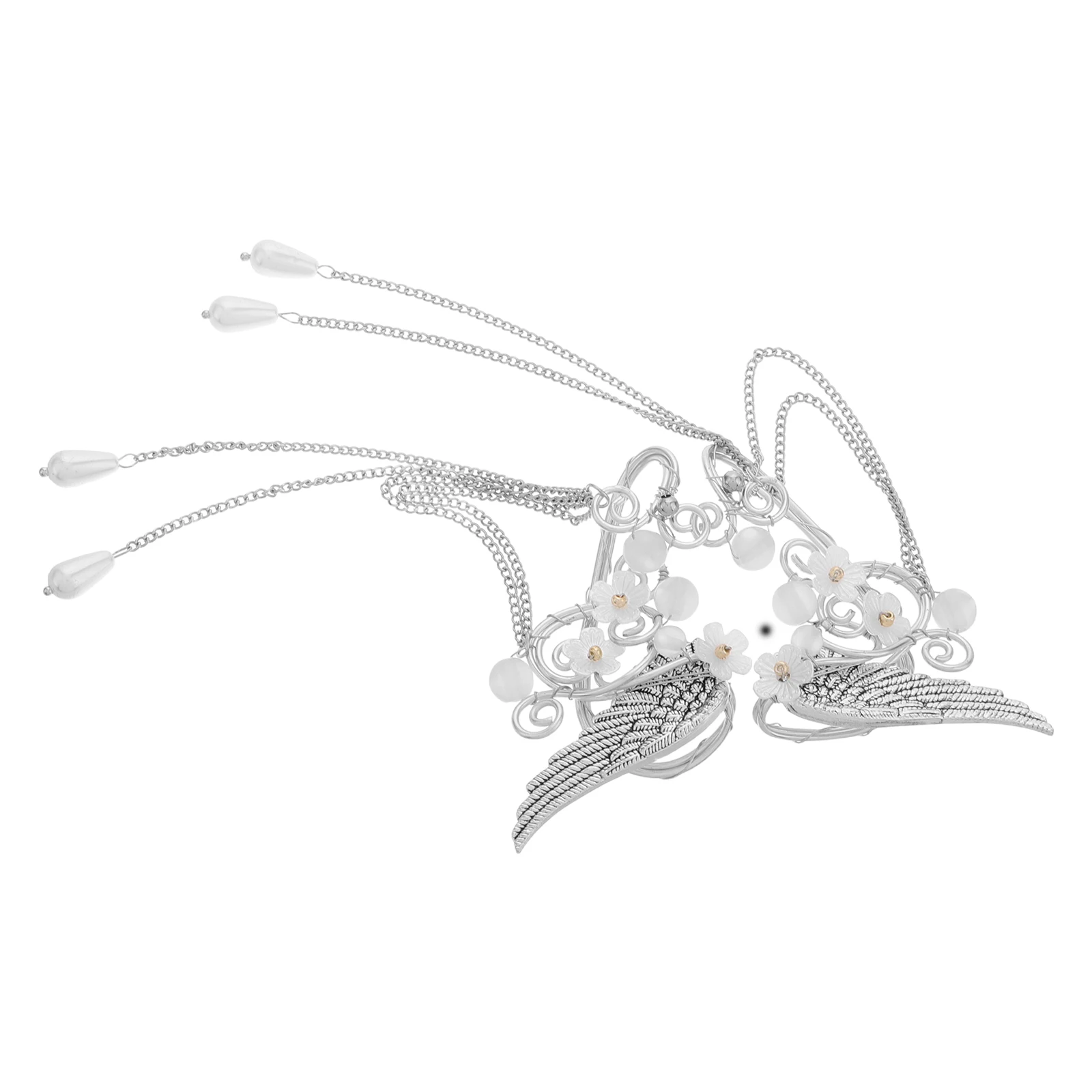 Ear Hanging Clip Metal Elf Ears Dangle Tassels Statement Earrings Jewelry Long Ancient Charm Wing Flower Motif Comfortable
Ear Hanging Clip Metal Elf Ears Dangle Tassels Statement Earrings Jewelry Long Ancient Charm Wing Flower Motif Comfortable
