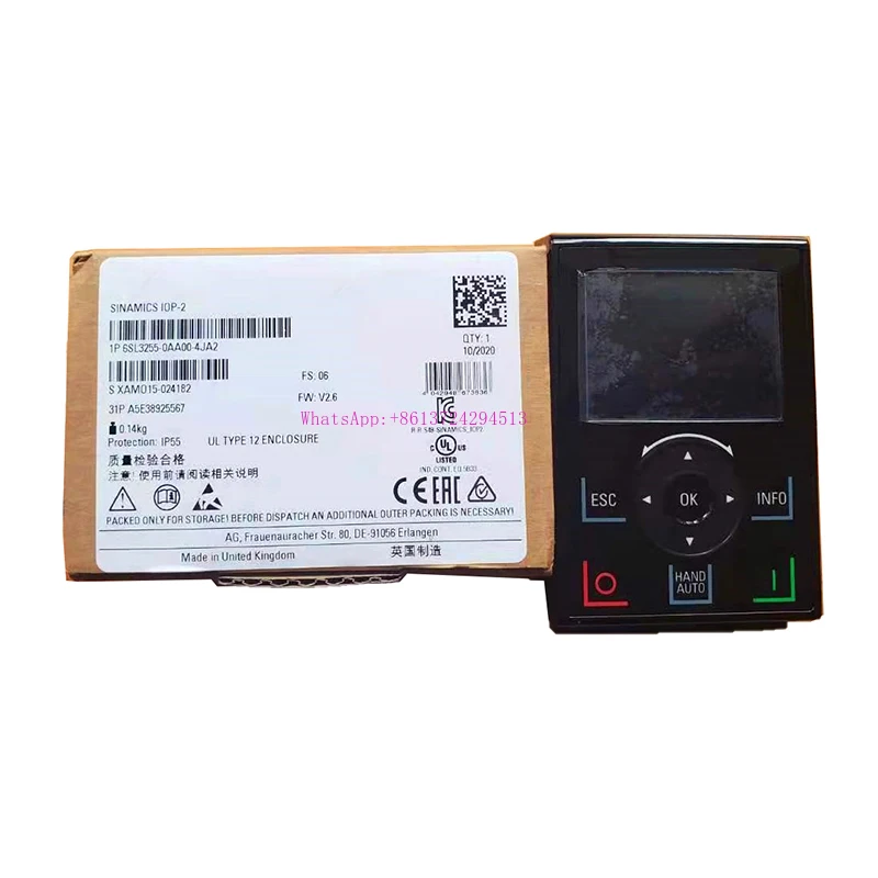New Original In BOX 6SL3255-0AA00-4JA2 6SL3 255-0AA00-4JA2 {Warehouse stock} 1 Year Warranty Shipment within 24 hours
New Original In BOX 6SL3255-0AA00-4JA2 6SL3 255-0AA00-4JA2 {Warehouse stock} 1 Year Warranty Shipment within 24 hours