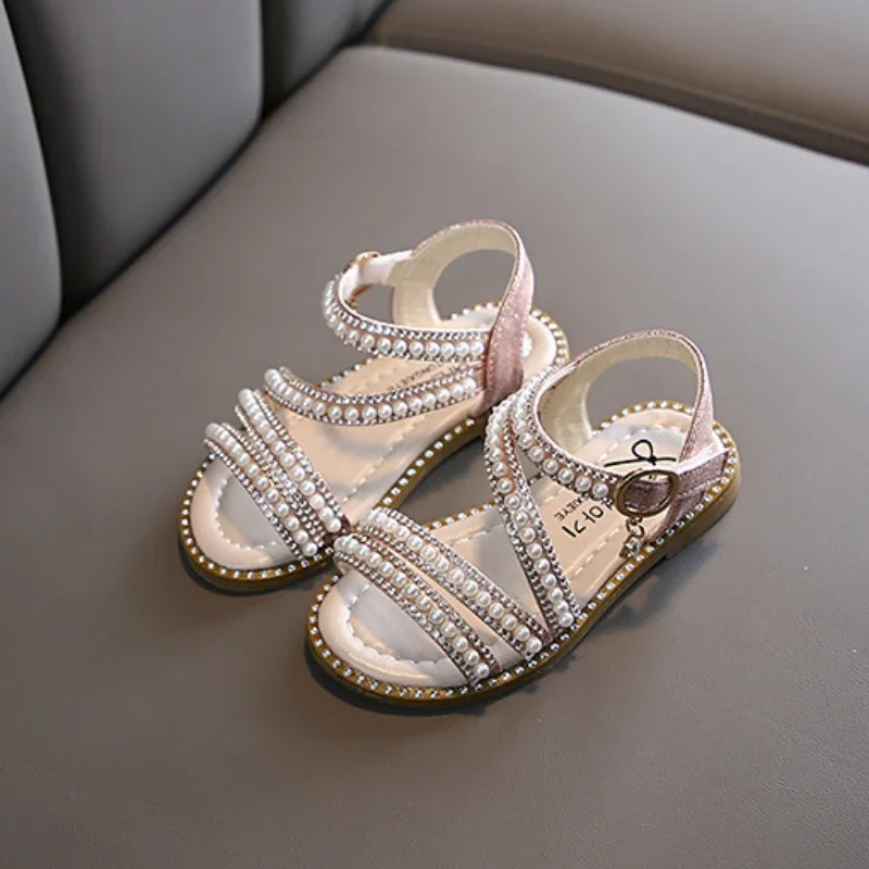 Girl Sandals Summer Fashion Kids Baby Bling Rhinestone Pearl Flat Sandals Sweet Elegant Children's Princess Wedding Party Shoes
Girl Sandals Summer Fashion Kids Baby Bling Rhinestone Pearl Flat Sandals Sweet Elegant Children's Princess Wedding Party Shoes