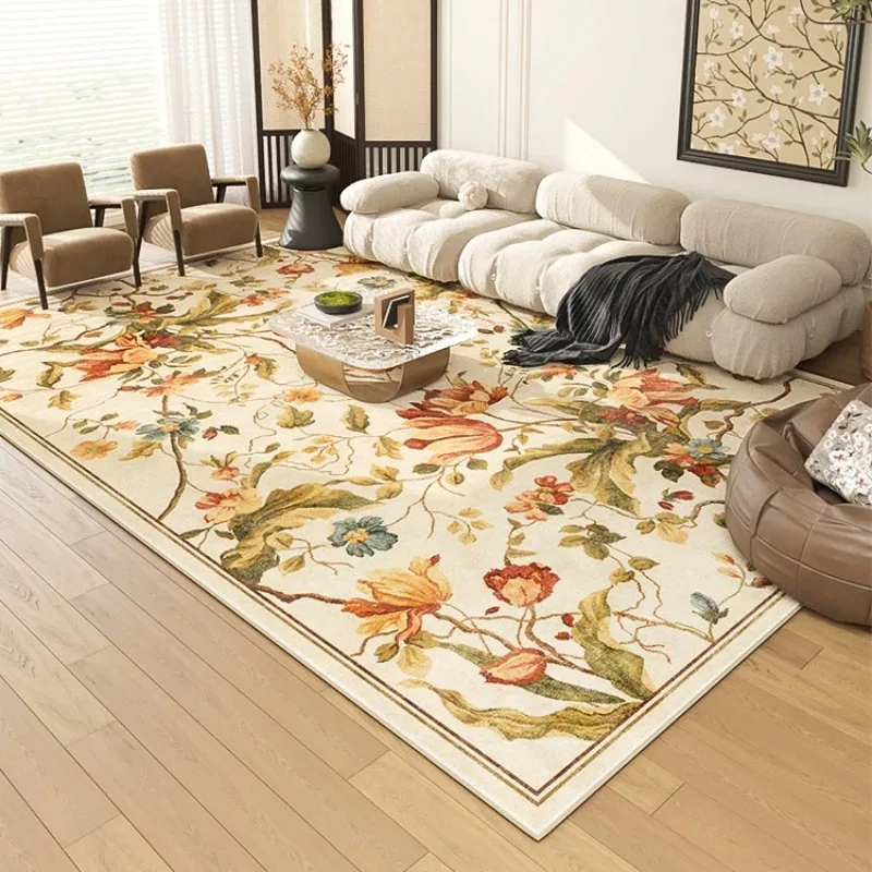 European Retro Living Room Carpet Large Area Printed Sofa Coffee Table Anti Slip Floor Mat Soft Fluffy Bedroom Bedside Rug Ковер
European Retro Living Room Carpet Large Area Printed Sofa Coffee Table Anti Slip Floor Mat Soft Fluffy Bedroom Bedside Rug Ковер