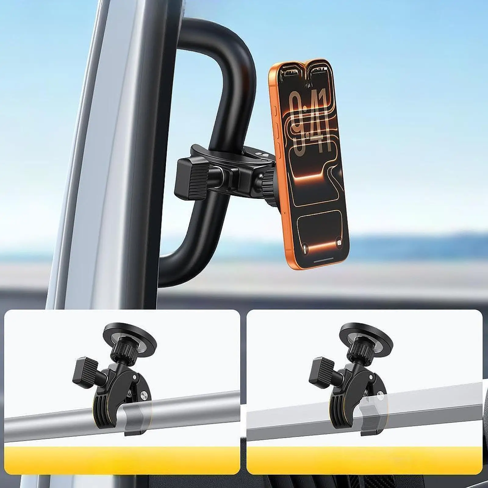 Sticky Car Phone Mount Holder 360 Adjustable Universal Bracket Secure Clamp for Car Accessories Mobile Stand
Sticky Car Phone Mount Holder 360 Adjustable Universal Bracket Secure Clamp for Car Accessories Mobile Stand