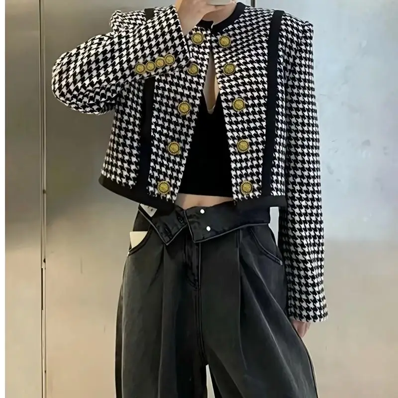 Женское твидовое пальто-кардиган «Французский шик» с узором «птичий глаз», длинное, высокое качество, осень 2024
Женское твидовое пальто-кардиган «Французский шик» с узором «птичий глаз», длинное, высокое качество, осень 2024