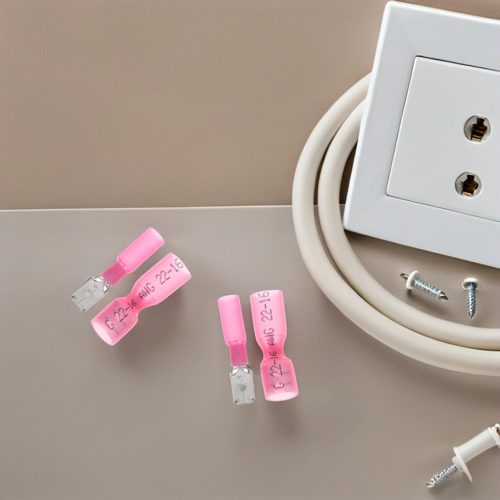 50Pairs Insulated Wire Crimps Selfstripping Electrical Terminals Heat Shrink Waterproof Spade Connectors Fully Insulated Spade
50Pairs Insulated Wire Crimps Selfstripping Electrical Terminals Heat Shrink Waterproof Spade Connectors Fully Insulated Spade