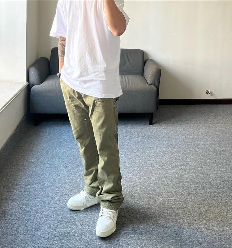 Мужские брюки Vujade Style в винтажном стиле, цвета хаки, повседневные, свободного кроя, с широкими штанинами, модные прямые брюки в стиле Vibe
Мужские брюки Vujade Style в винтажном стиле, цвета хаки, повседневные, свободного кроя, с широкими штанинами, модные прямые брюки в стиле Vibe