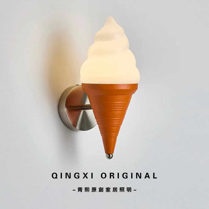 Creamy style creative ice cream wall lamp for childrens bedroom bedside lighting made of durable ABS plastic in soft beige ideal
Creamy style creative ice cream wall lamp for childrens bedroom bedside lighting made of durable ABS plastic in soft beige ideal