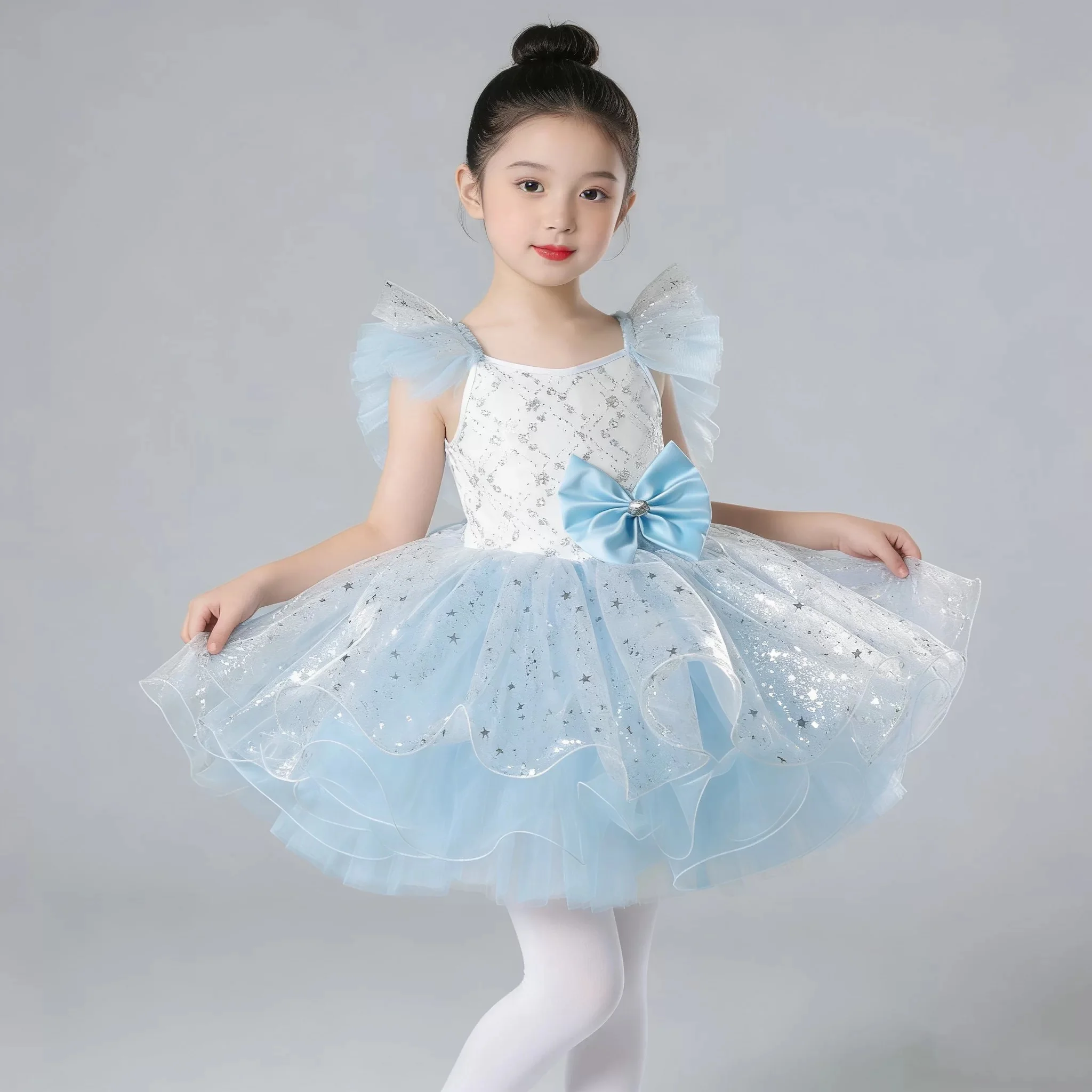 Sequin Stage Wear Festival Celebration White Modern Dance Dress for Girls Lyrical Contemporary Freestyle Dance Costume Girls
Sequin Stage Wear Festival Celebration White Modern Dance Dress for Girls Lyrical Contemporary Freestyle Dance Costume Girls
