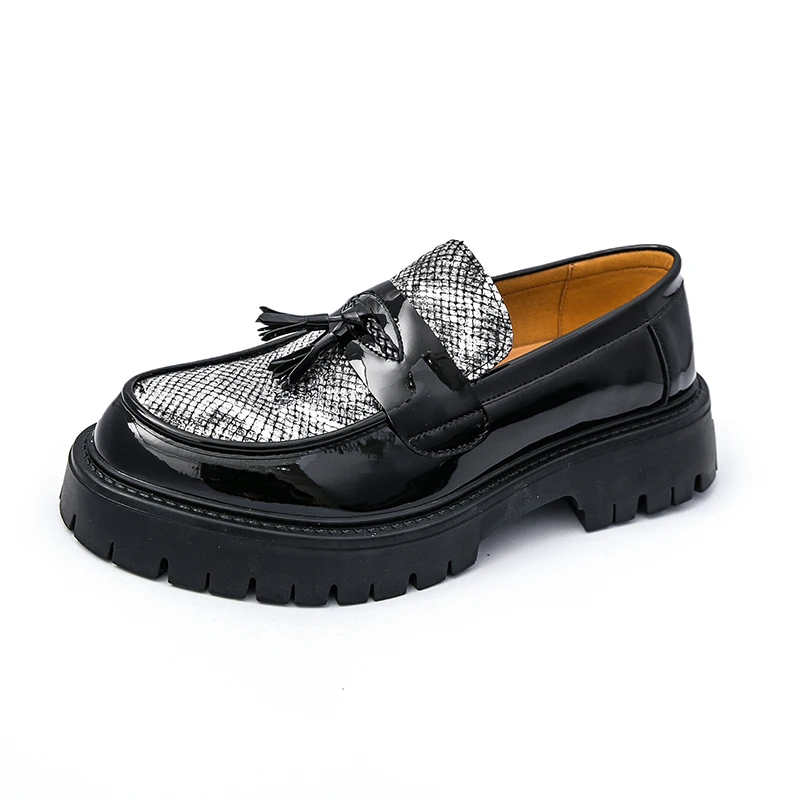 Men's Platform Tassel Loafers Slip-On Dress Shoes Formal Business Thick Sole Height Increase Comfor Leather Shoes for Wedding
Men's Platform Tassel Loafers Slip-On Dress Shoes Formal Business Thick Sole Height Increase Comfor Leather Shoes for Wedding