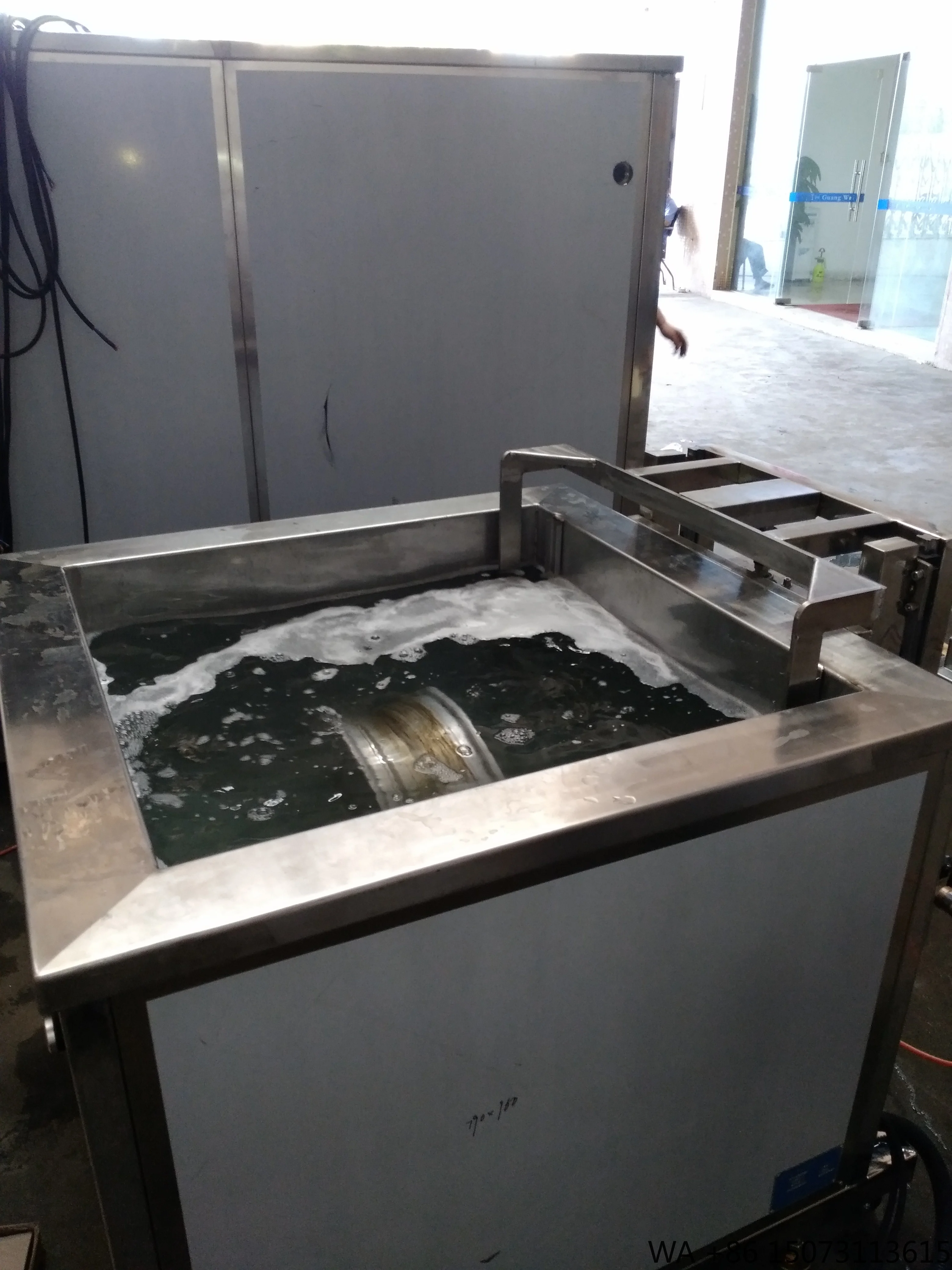 Wheel Rim Washer Ultrasonic Cleaner Car Alloy Wheel Rims Ultrasonic Cleaner Cleaning with Hydraulic Lift
Wheel Rim Washer Ultrasonic Cleaner Car Alloy Wheel Rims Ultrasonic Cleaner Cleaning with Hydraulic Lift