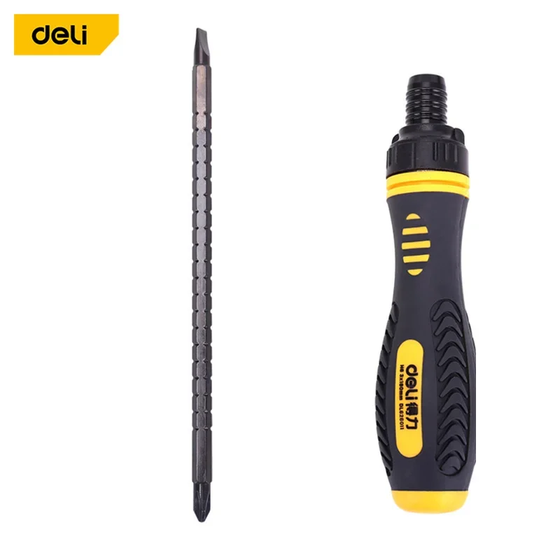 DELI Ratche Phillips Slotted Dual Purpose Scalable Ratchet Screwdrivers CR-V Magnetic Screw Driver Repair Manual Tool
DELI Ratche Phillips Slotted Dual Purpose Scalable Ratchet Screwdrivers CR-V Magnetic Screw Driver Repair Manual Tool