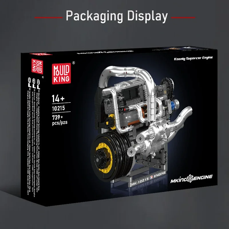 Mould King 10215 Super Sports Car Engine Model 739PCS STEM Toy with Working Mechanism, Perfect Gift for Car Enthusiasts & Teens
Mould King 10215 Super Sports Car Engine Model 739PCS STEM Toy with Working Mechanism, Perfect Gift for Car Enthusiasts & Teens