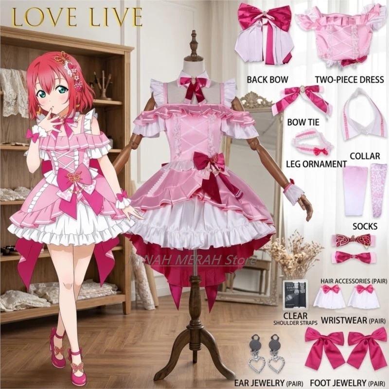 Love Live Sunshine Aqours Takami Chika Cosplay Costume Miu Shui Linkage Stage Performance Outfit Anime Game Character Uniform
Love Live Sunshine Aqours Takami Chika Cosplay Costume Miu Shui Linkage Stage Performance Outfit Anime Game Character Uniform