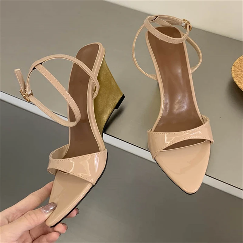 Eilyken Leopard Print Wedges High Heels Women Sandals Summer Fashion Square Toe Buckle Strap Banquet Dress Shoes
Eilyken Leopard Print Wedges High Heels Women Sandals Summer Fashion Square Toe Buckle Strap Banquet Dress Shoes