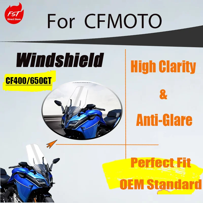 Stylish Modified Heightened & Widened Wind Deflector for CFMOTO CF400GT 650GT
Stylish Modified Heightened & Widened Wind Deflector for CFMOTO CF400GT 650GT