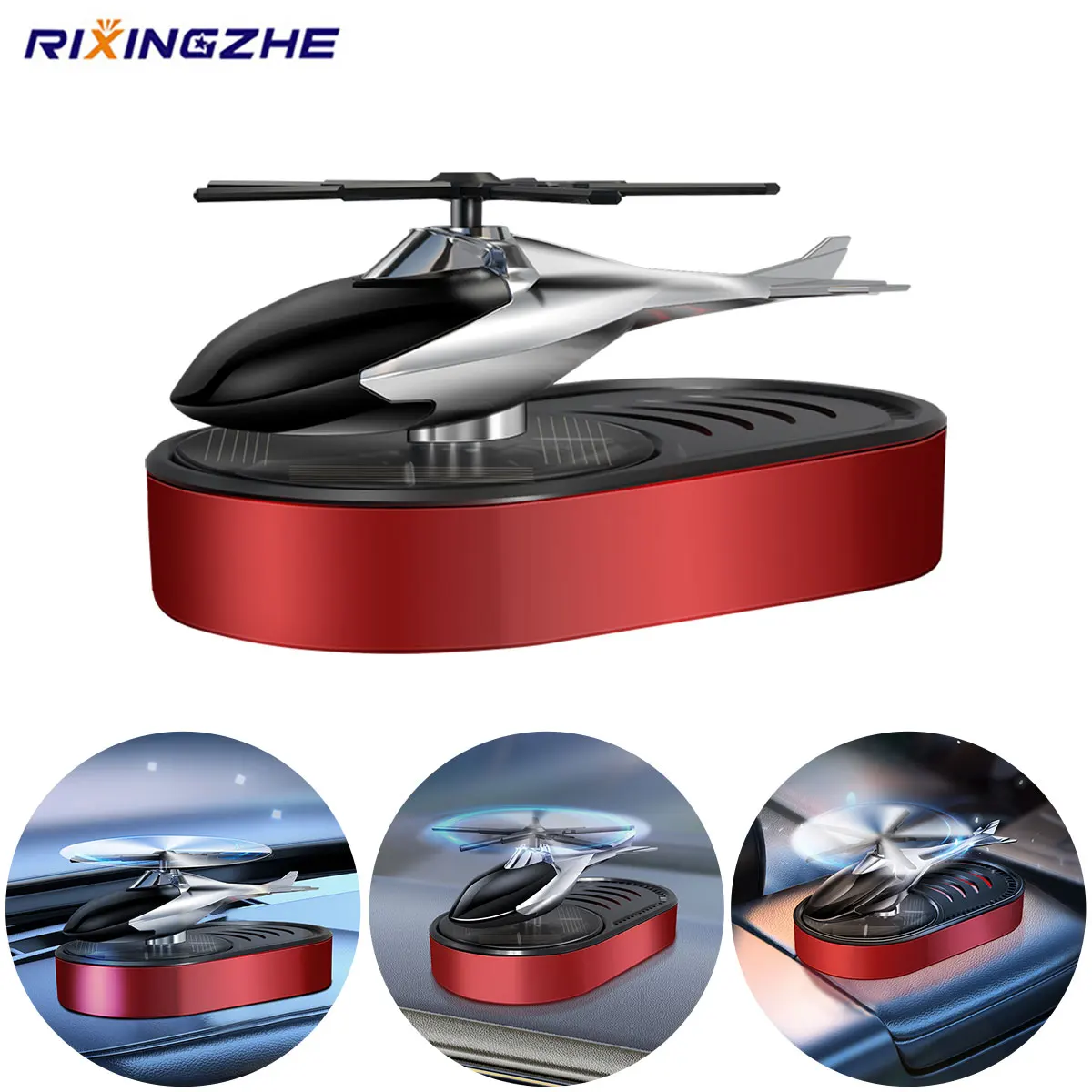 Solar Car Air Freshener Helicopter Airplane Aroma Diffuser Cologne Ocean Blue Wind Chime Fragrance Auto Interior Decoration
Solar Car Air Freshener Helicopter Airplane Aroma Diffuser Cologne Ocean Blue Wind Chime Fragrance Auto Interior Decoration