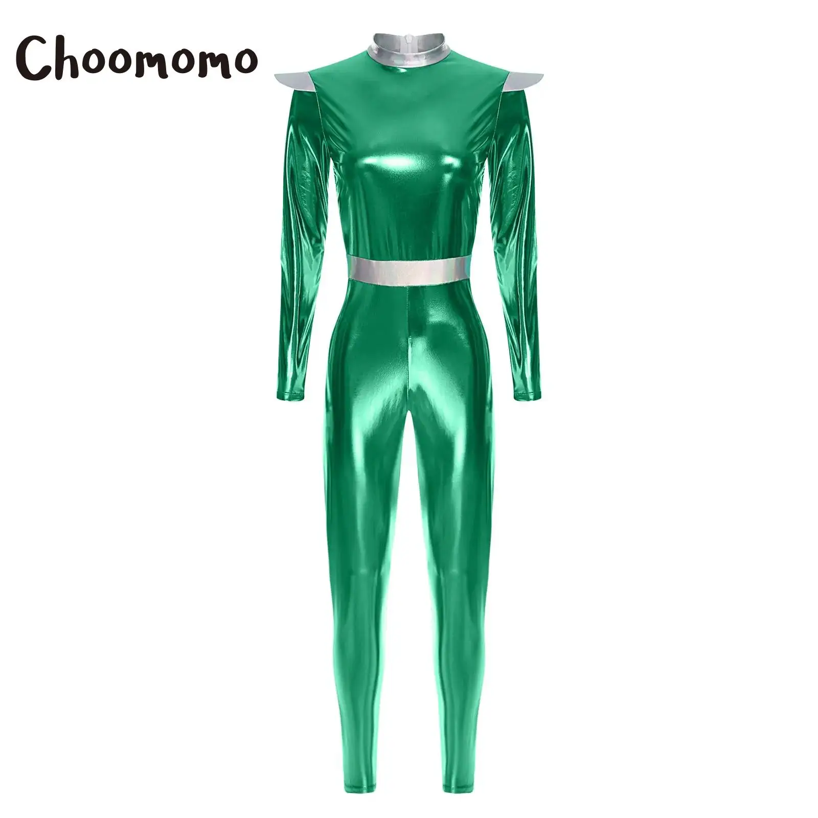 Halloween Alien Costume Outer Space Robot Cosplay Party Jumpsuit for Women Long Sleeves High Waist Romper Full Bodysuit Dress Up
Halloween Alien Costume Outer Space Robot Cosplay Party Jumpsuit for Women Long Sleeves High Waist Romper Full Bodysuit Dress Up