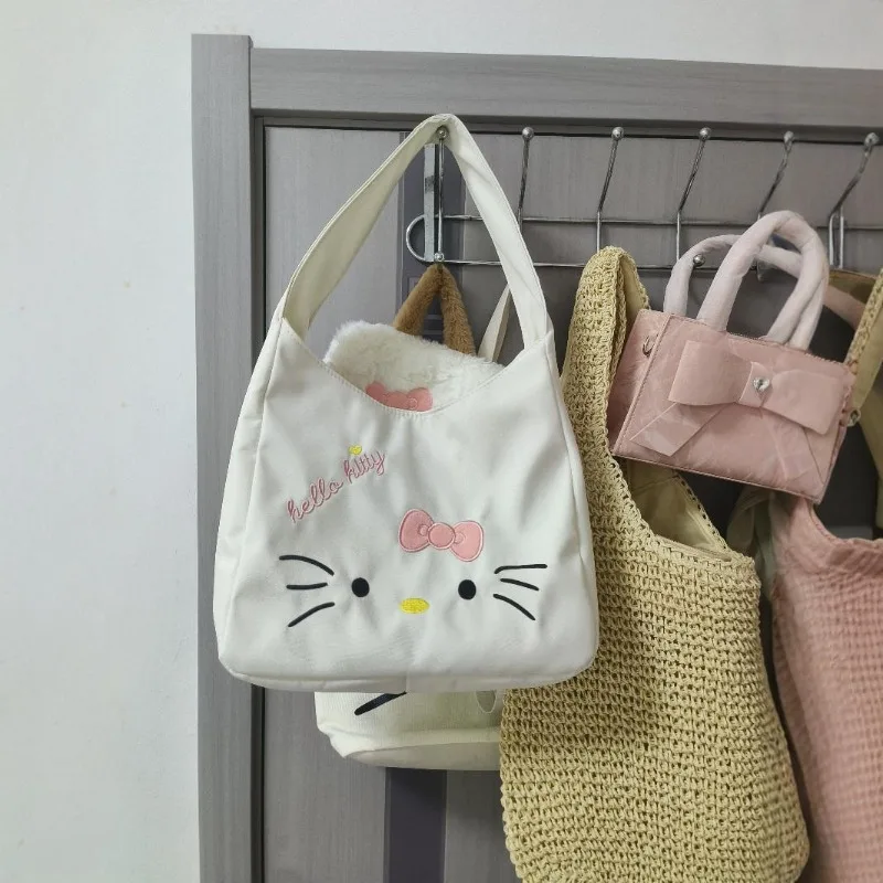 Cartoon Sanrio Hello Kittys Bow Shoulder Bag New Large Capacity Girls Casual Versatile Tote Bag Holiday Gift
Cartoon Sanrio Hello Kittys Bow Shoulder Bag New Large Capacity Girls Casual Versatile Tote Bag Holiday Gift
