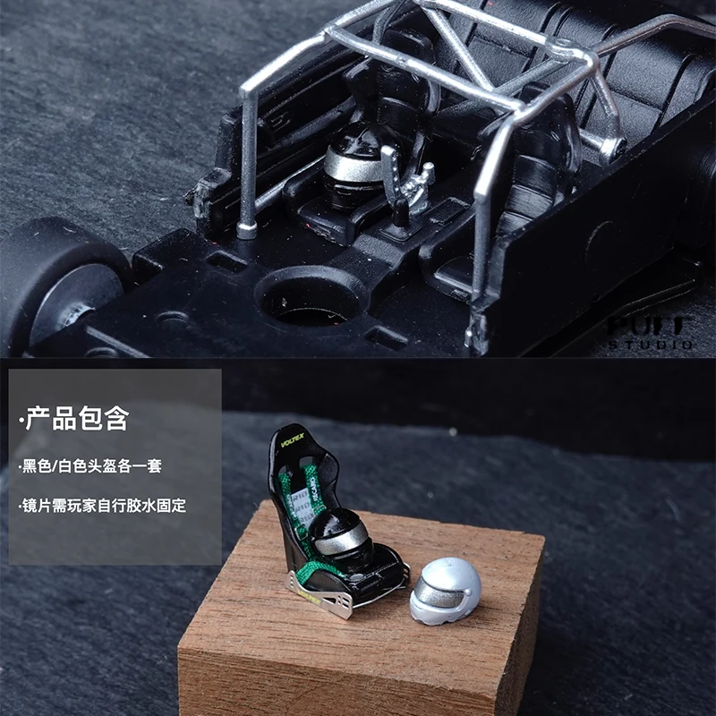 PuffStudio 1/64 Auto Parts Simulation Racing Helmet Black and White Resin Model
PuffStudio 1/64 Auto Parts Simulation Racing Helmet Black and White Resin Model