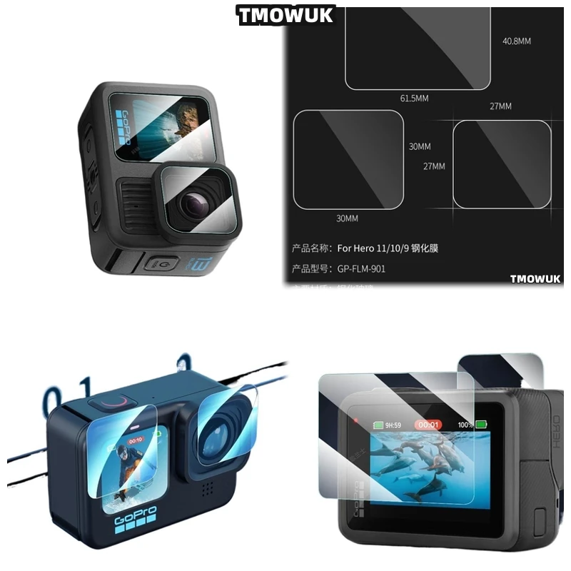 For GoPro Hero 13 9H HD Tempered Glass Screen Lens Protector Full Coverage Front Back Anti-Scratch, Shatterproof Oleopho
For GoPro Hero 13 9H HD Tempered Glass Screen Lens Protector Full Coverage Front Back Anti-Scratch, Shatterproof Oleopho