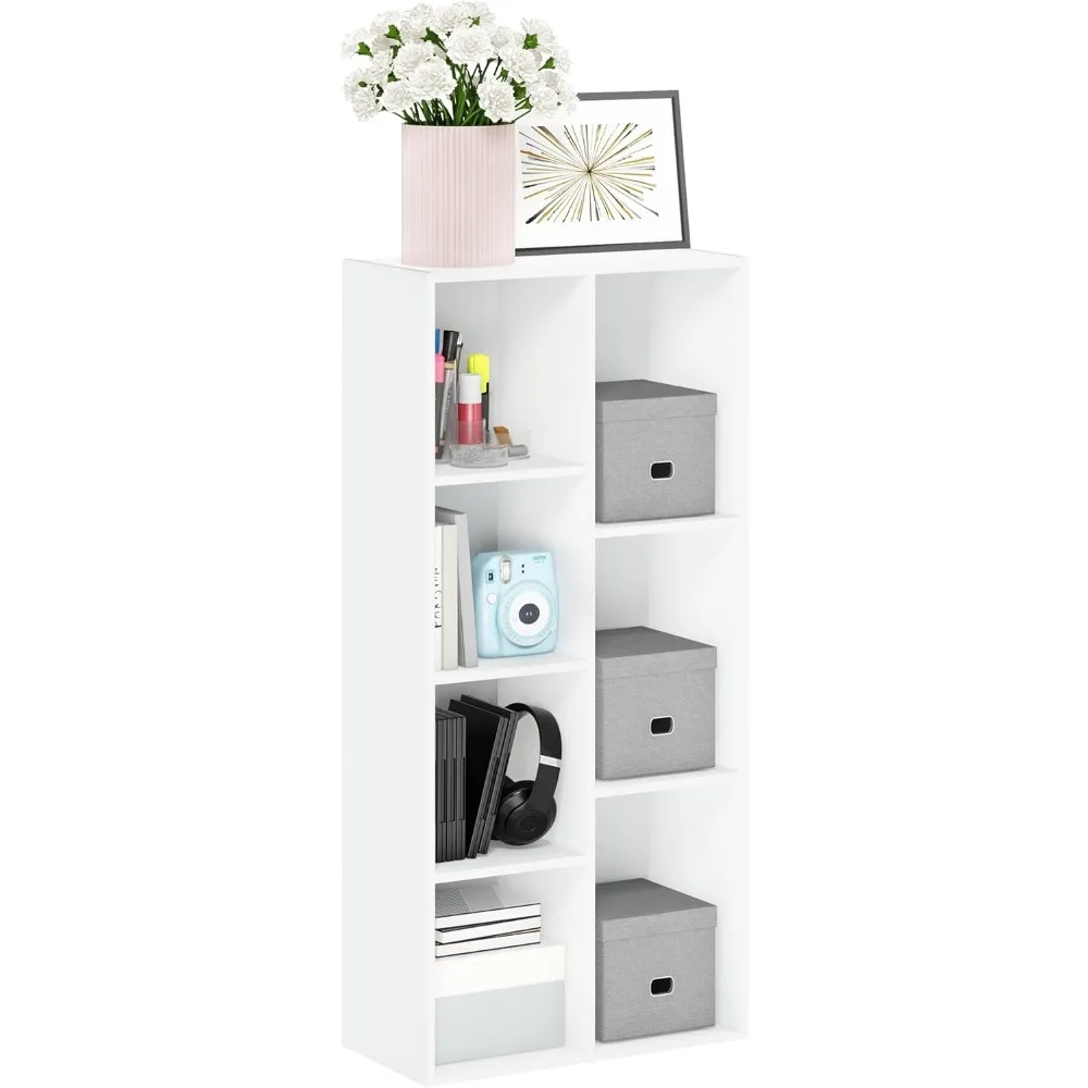 7-Cube Bookshelf with Open Shelves, Easy Assembly, Ideal for Living Spaces in White
7-Cube Bookshelf with Open Shelves, Easy Assembly, Ideal for Living Spaces in White