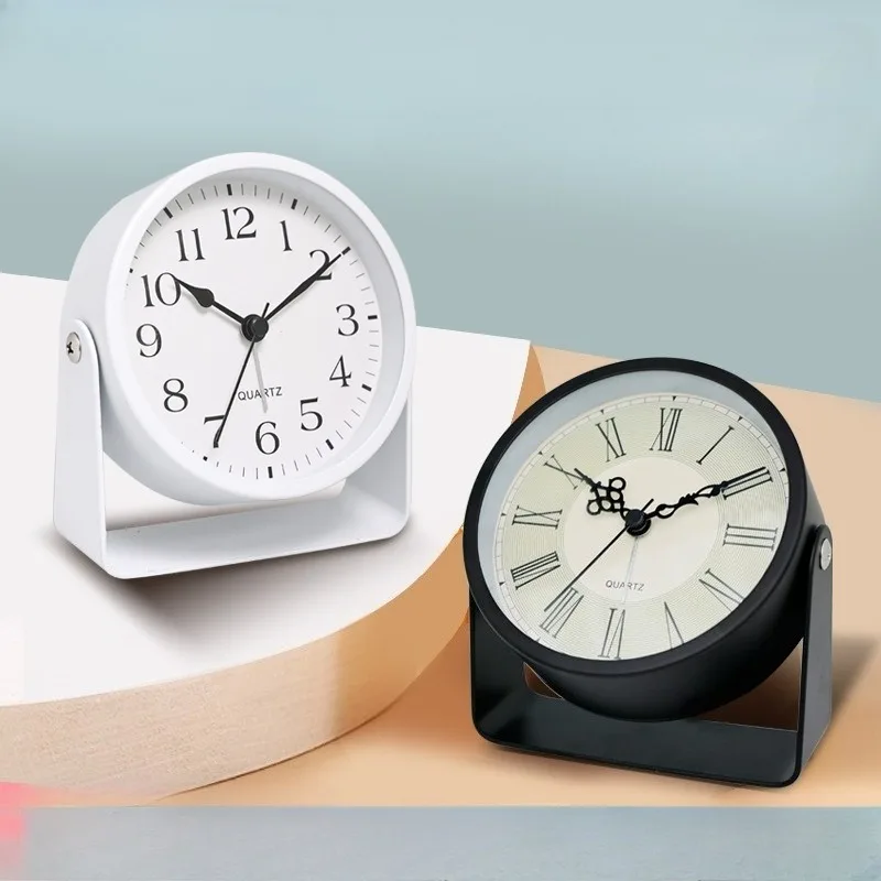 Nordic Simple Metal Quartz Alarm Clock Black and White Student Wake-up Alarm Watch Home Silent Sweep Seconds Decorative Clock
Nordic Simple Metal Quartz Alarm Clock Black and White Student Wake-up Alarm Watch Home Silent Sweep Seconds Decorative Clock
