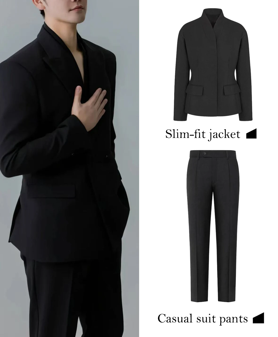 FWRD Simple And Versatile Black Jacket Black Simple Suit Jacket Black Wool Fashion Jacket #FWRD0057
FWRD Simple And Versatile Black Jacket Black Simple Suit Jacket Black Wool Fashion Jacket #FWRD0057