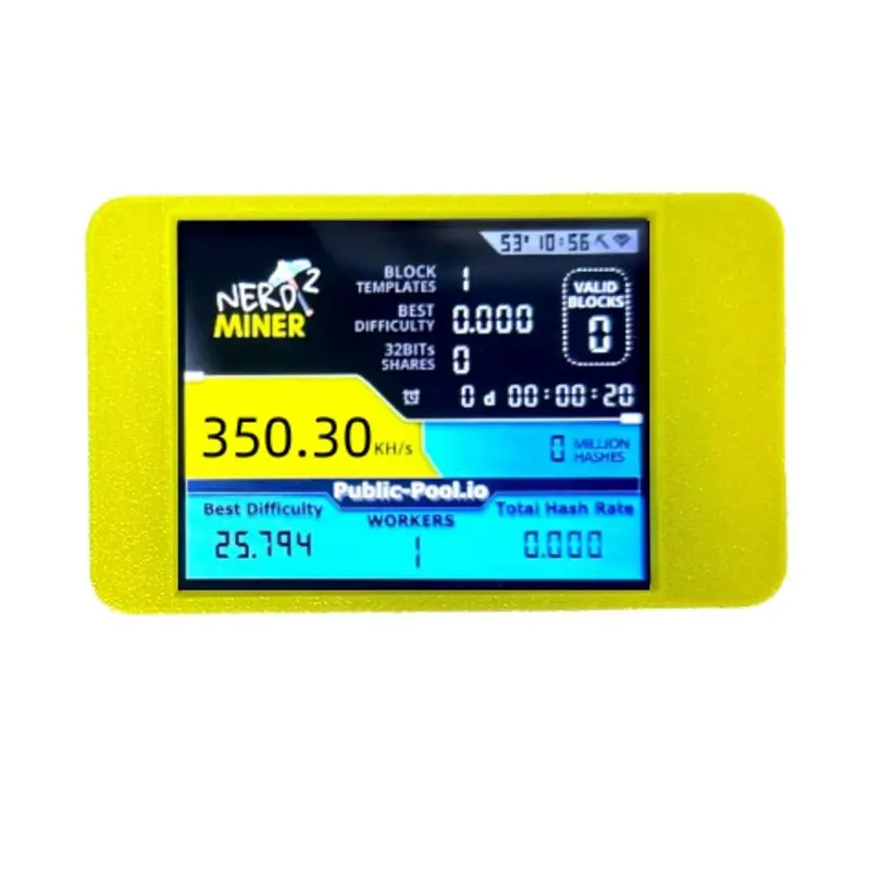 A98E-Nmminer BTC Solo Miner 350KH/S With 2.8" Smart Touchscreen Upgraded Home Use Crypto Mining Device BTC Lottery
A98E-Nmminer BTC Solo Miner 350KH/S With 2.8" Smart Touchscreen Upgraded Home Use Crypto Mining Device BTC Lottery