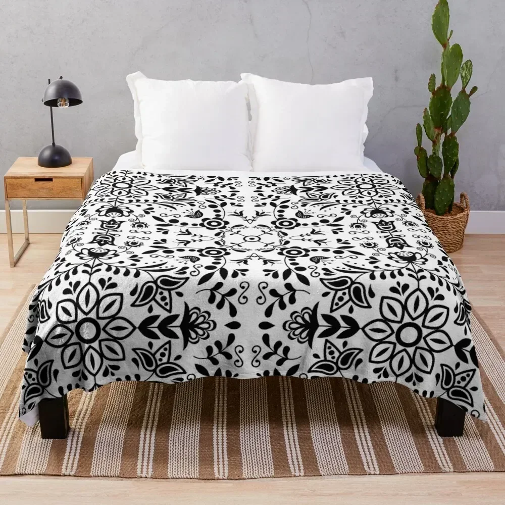 Scandinavian floral ornament Throw Blanket Warm Throw Blanket Gift for Anniversary
Scandinavian floral ornament Throw Blanket Warm Throw Blanket Gift for Anniversary