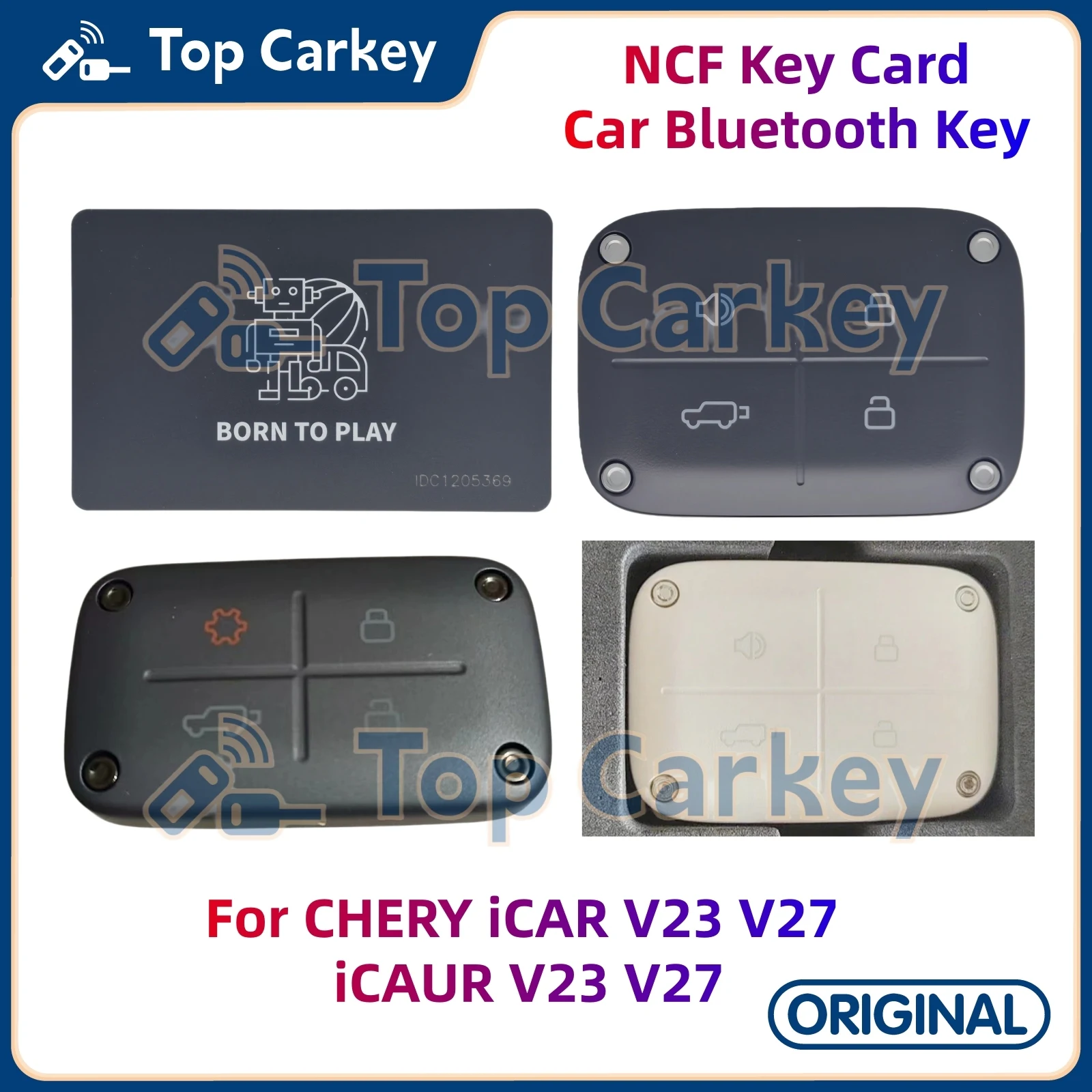 TopCarkey Original NFC Key Card Bluetooth Remote Key for CHERY iCAR V23 V27 iCAUR V23 V27
TopCarkey Original NFC Key Card Bluetooth Remote Key for CHERY iCAR V23 V27 iCAUR V23 V27