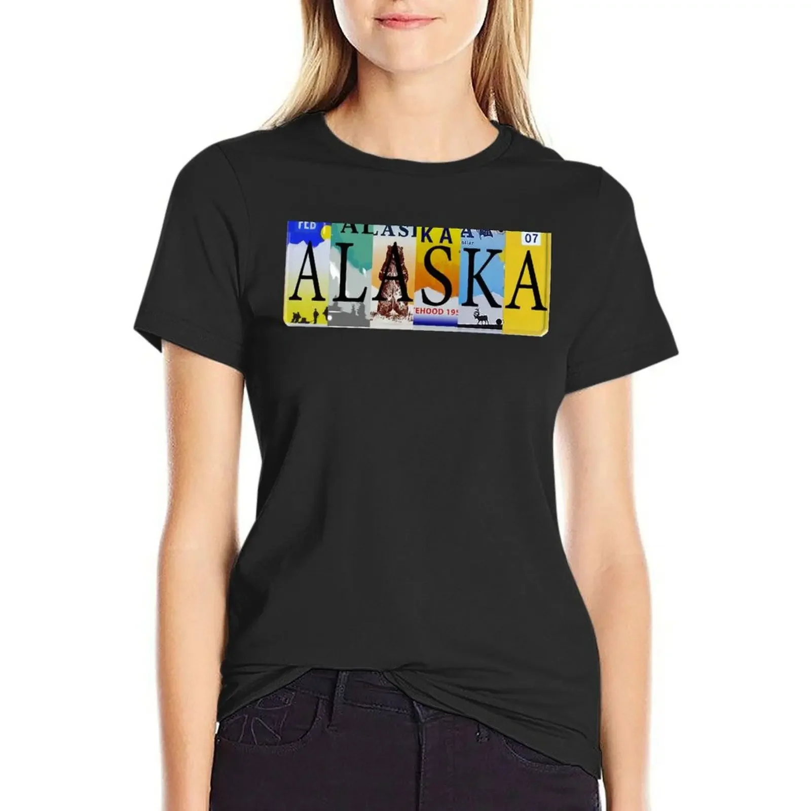 Alaska License Plates T-Shirt cute clothes animal prinfor female Aesthetic clothing Women t shirt
Alaska License Plates T-Shirt cute clothes animal prinfor female Aesthetic clothing Women t shirt