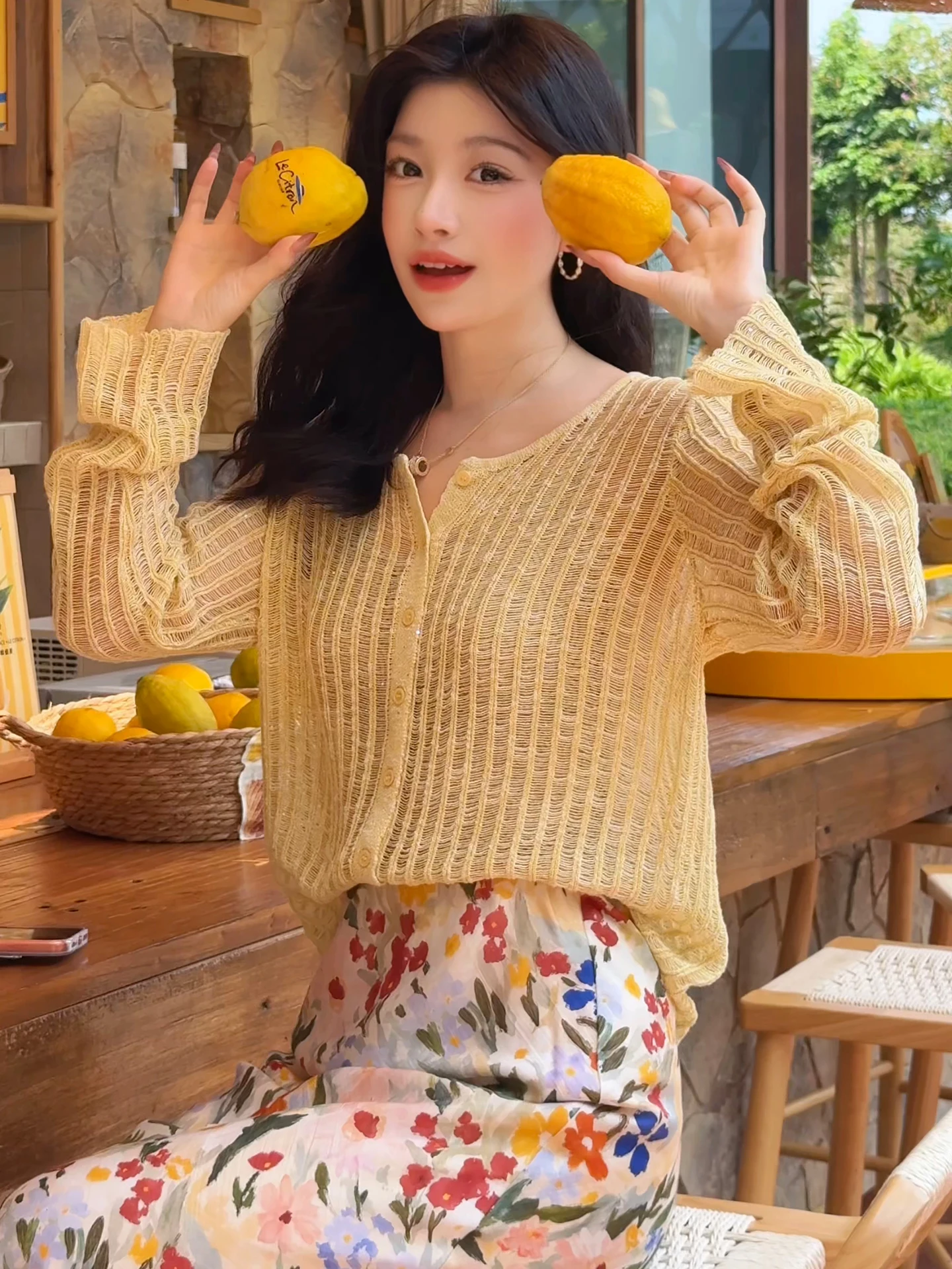 ME Ice Cream Hollow out Sun Protection Shirt 2026 Spring Fashion Linen Hollow Breathable Dopaamine Knitted Open Cardigan
ME Ice Cream Hollow out Sun Protection Shirt 2026 Spring Fashion Linen Hollow Breathable Dopaamine Knitted Open Cardigan
