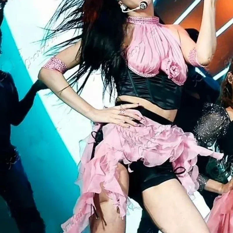 Women'S Group Kpop Outfit Singer Jazz Dance Costume Nightclub Dj Ds Gogo Wear Pole Dance Clothing Stage Rave Clothes DWY9301
Women'S Group Kpop Outfit Singer Jazz Dance Costume Nightclub Dj Ds Gogo Wear Pole Dance Clothing Stage Rave Clothes DWY9301