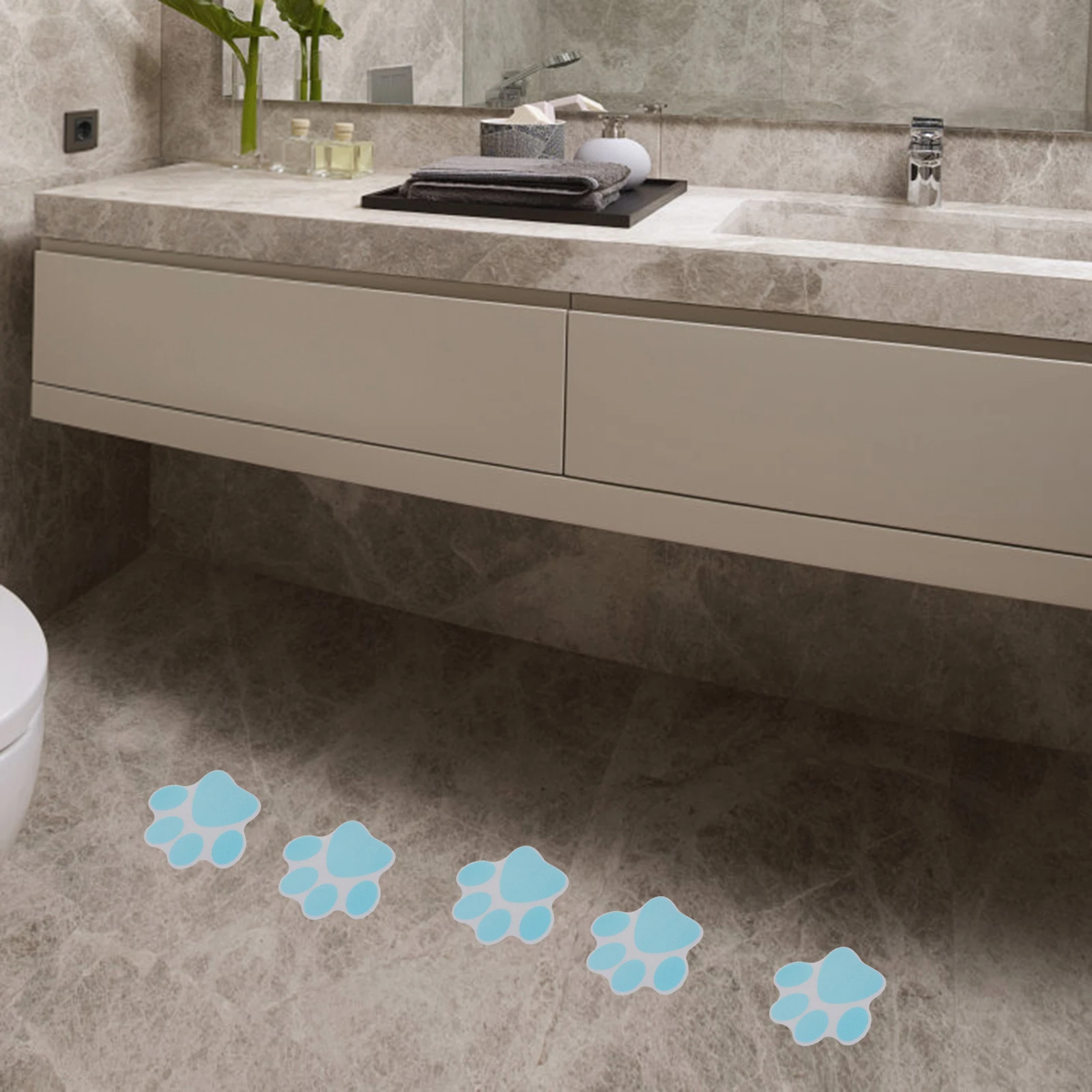 10 Pcs Treads Anti-slip Decorative Patch Paw Carpet Dog Print Decals for Floor Child Bathtub Non Suction
10 Pcs Treads Anti-slip Decorative Patch Paw Carpet Dog Print Decals for Floor Child Bathtub Non Suction