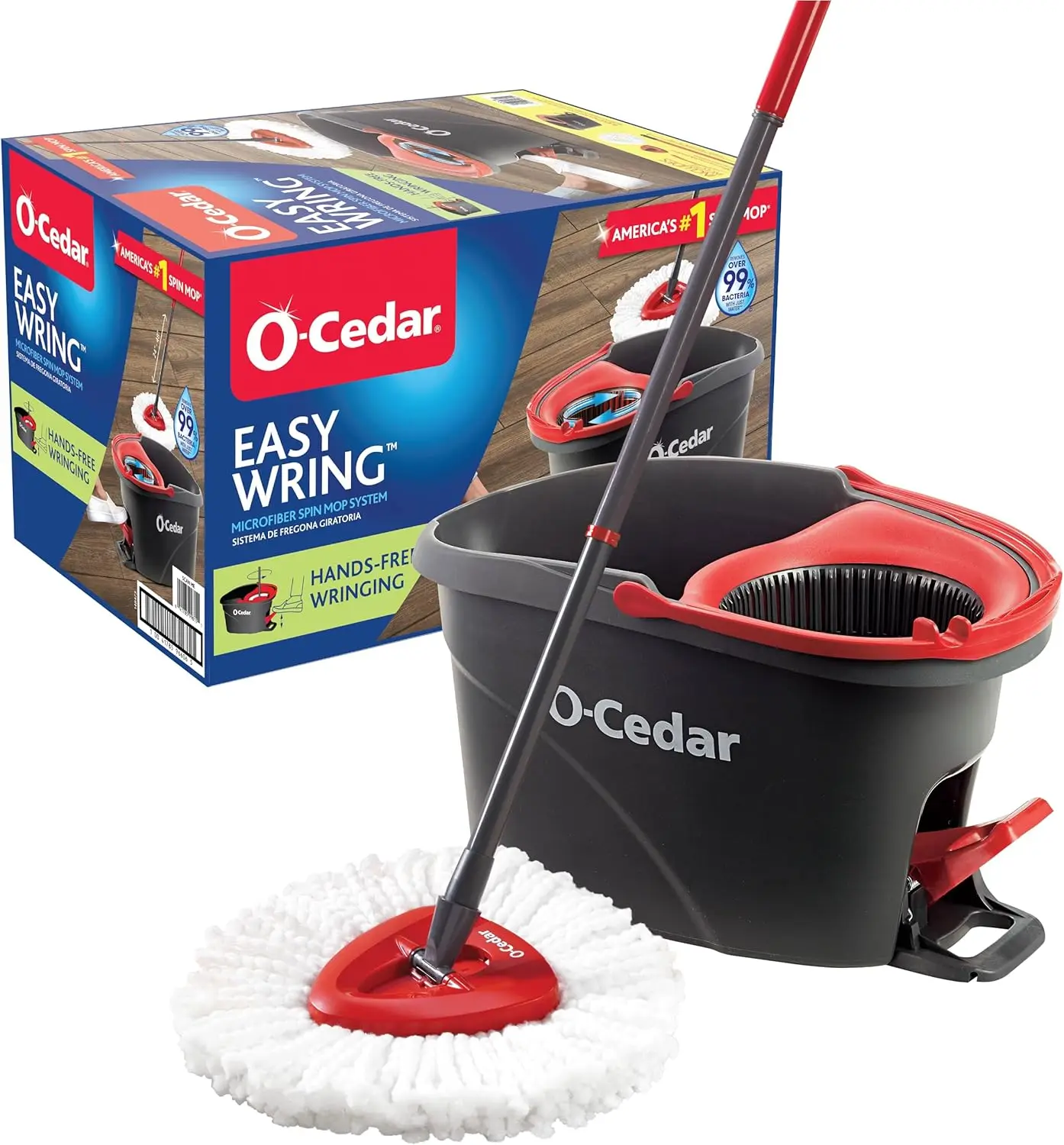 EasyWring Microfiber Spin Mop and Bucket Cleaning System
EasyWring Microfiber Spin Mop and Bucket Cleaning System
