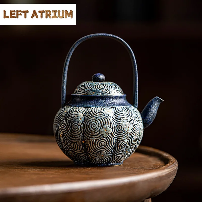 160ml Antique Auspicious Cloud Lifting Beam Teapot Japanese Tea Infuser Pot Tea Brewing Kettle with Strainer Tea Items Craft
160ml Antique Auspicious Cloud Lifting Beam Teapot Japanese Tea Infuser Pot Tea Brewing Kettle with Strainer Tea Items Craft