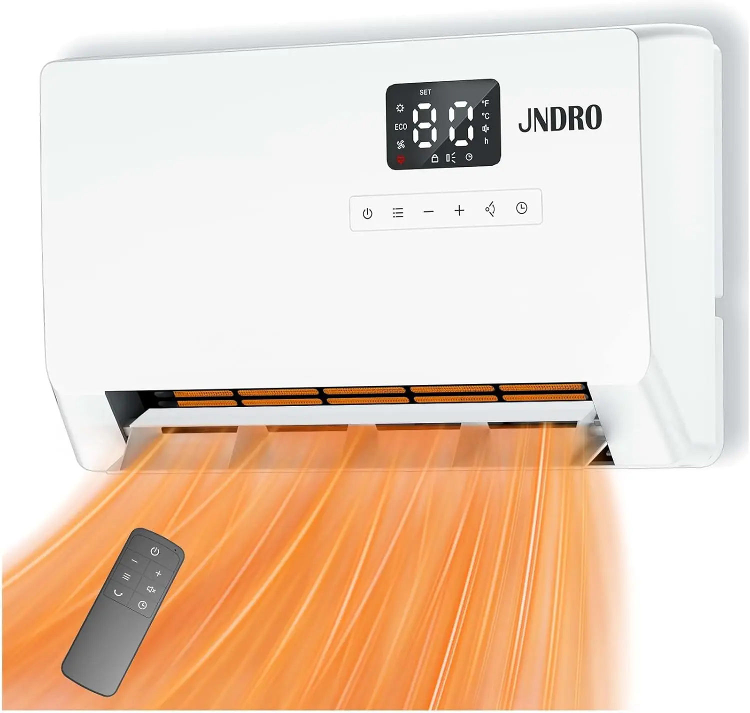 Wall-Mounted Heater with ECO Thermostat, Remote Control, LED Display, Oscillation Modes, Timer for Indoor Use
Wall-Mounted Heater with ECO Thermostat, Remote Control, LED Display, Oscillation Modes, Timer for Indoor Use