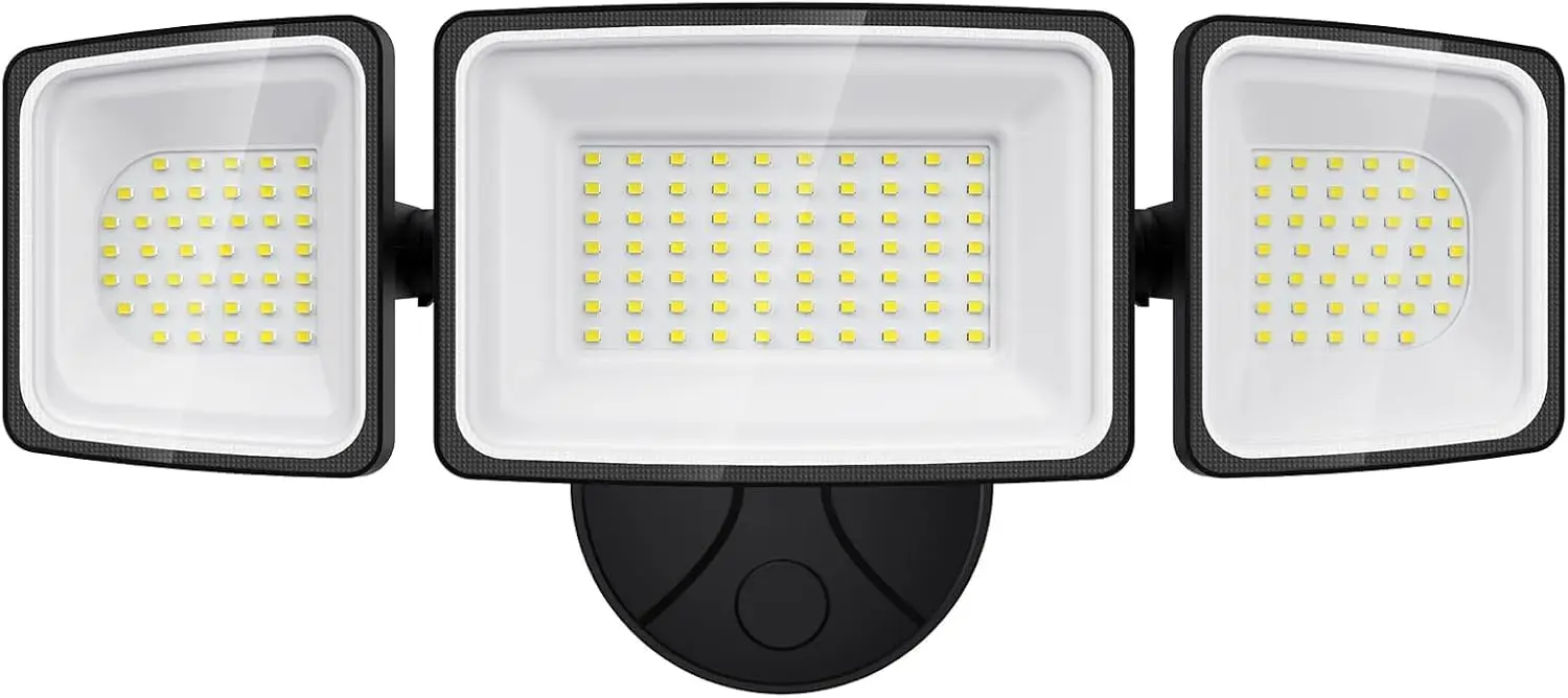 130W LED Security Light, 13000LM Outdoor Floodlight, IP65 Waterproof, Adjustable Heads for Garage Yard Entryway
130W LED Security Light, 13000LM Outdoor Floodlight, IP65 Waterproof, Adjustable Heads for Garage Yard Entryway