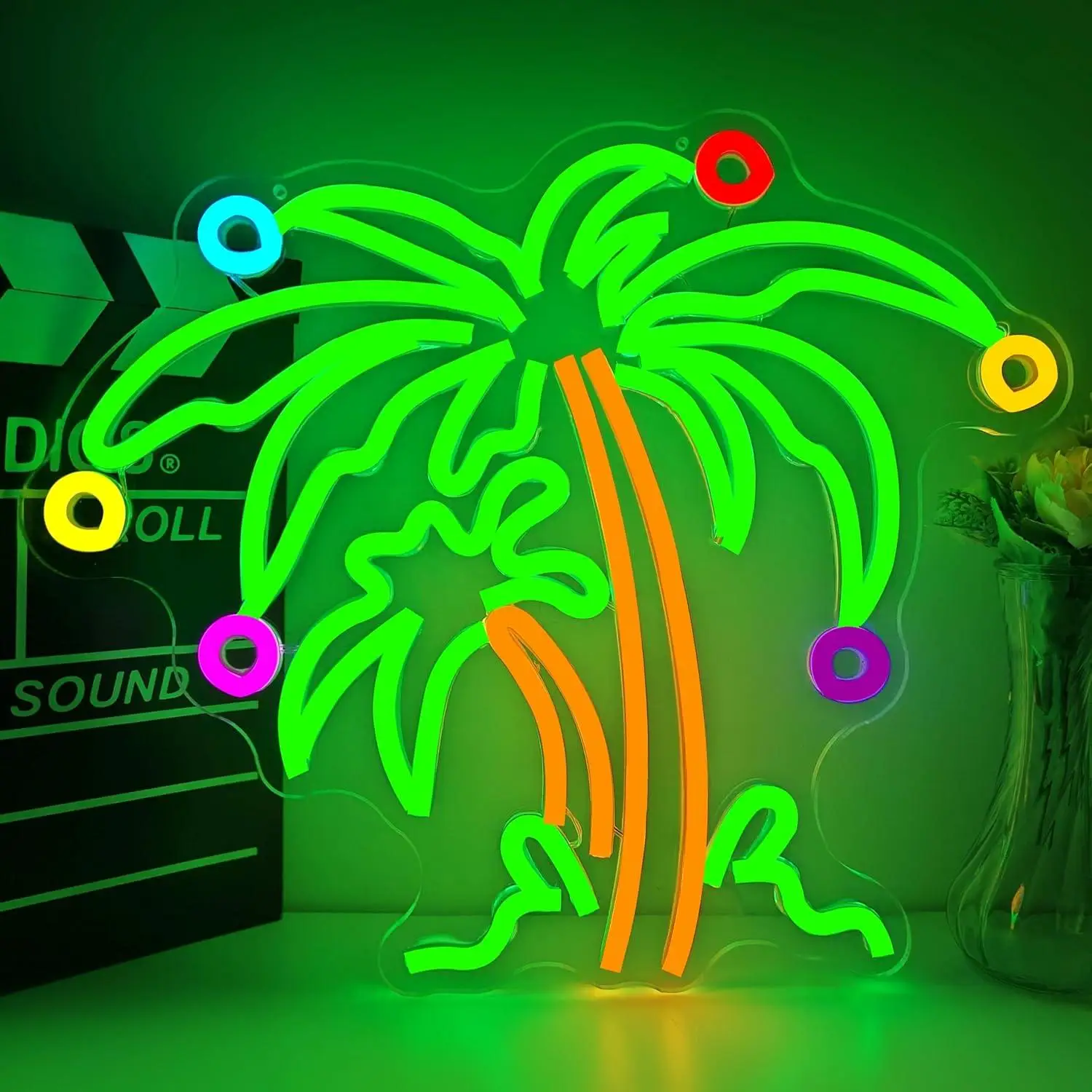Tropical Palm Tree LED Neon Sign Colorful Coconut Tree Wall Light for Bedroom Bar Party Home Decor USB Powered Art Night Light
Tropical Palm Tree LED Neon Sign Colorful Coconut Tree Wall Light for Bedroom Bar Party Home Decor USB Powered Art Night Light