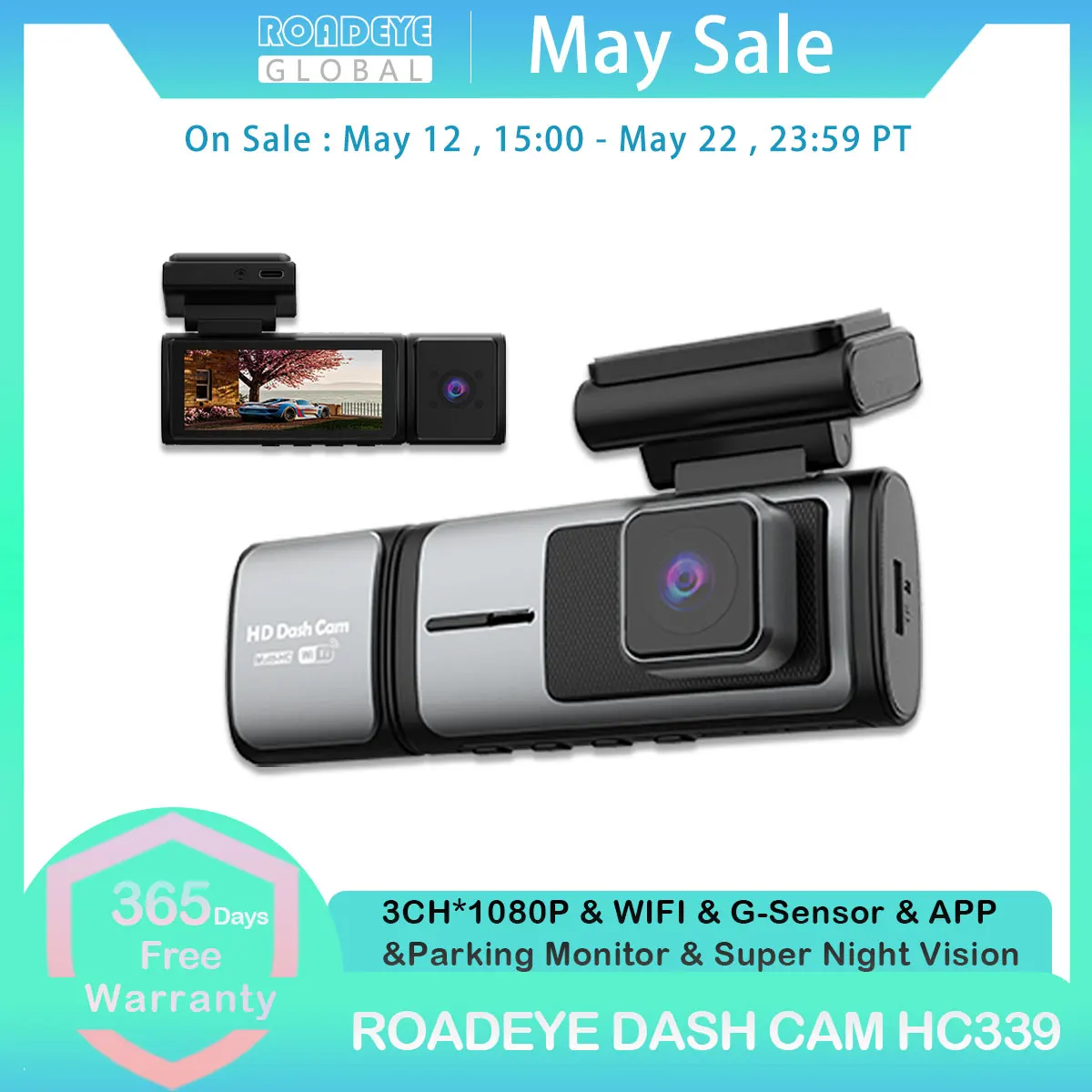 3 Channel Dash Cam HD 1080P GPS 24H Parking Monitor Car DVR Recorder with 3 Lens Inside Vehicle Night Vision Loop Recording
3 Channel Dash Cam HD 1080P GPS 24H Parking Monitor Car DVR Recorder with 3 Lens Inside Vehicle Night Vision Loop Recording