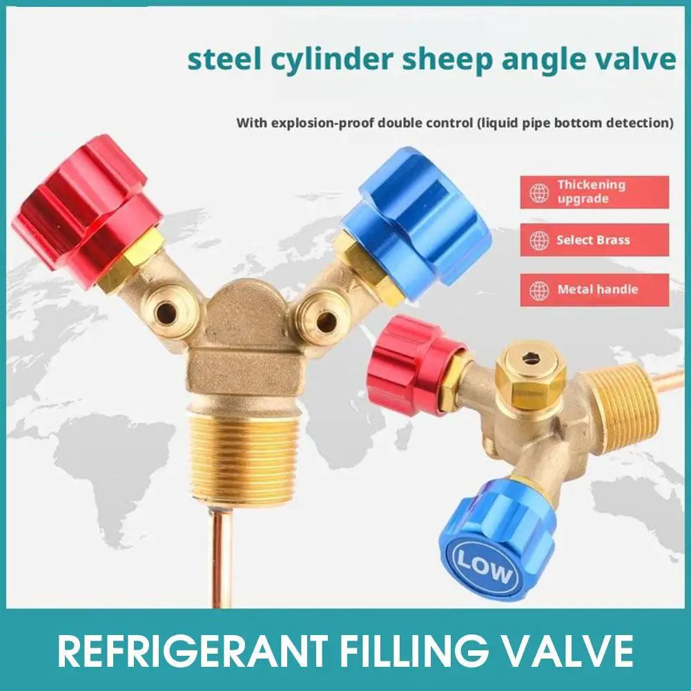 Filling Special Cylinder Valve/high And Low Pressure Sheep Angle Valve/refrigerant Bottle Mouth Valve Explosion-proof Refrigeran 
Filling Special Cylinder Valve/high And Low Pressure Sheep Angle Valve/refrigerant Bottle Mouth Valve Explosion-proof Refrigeran