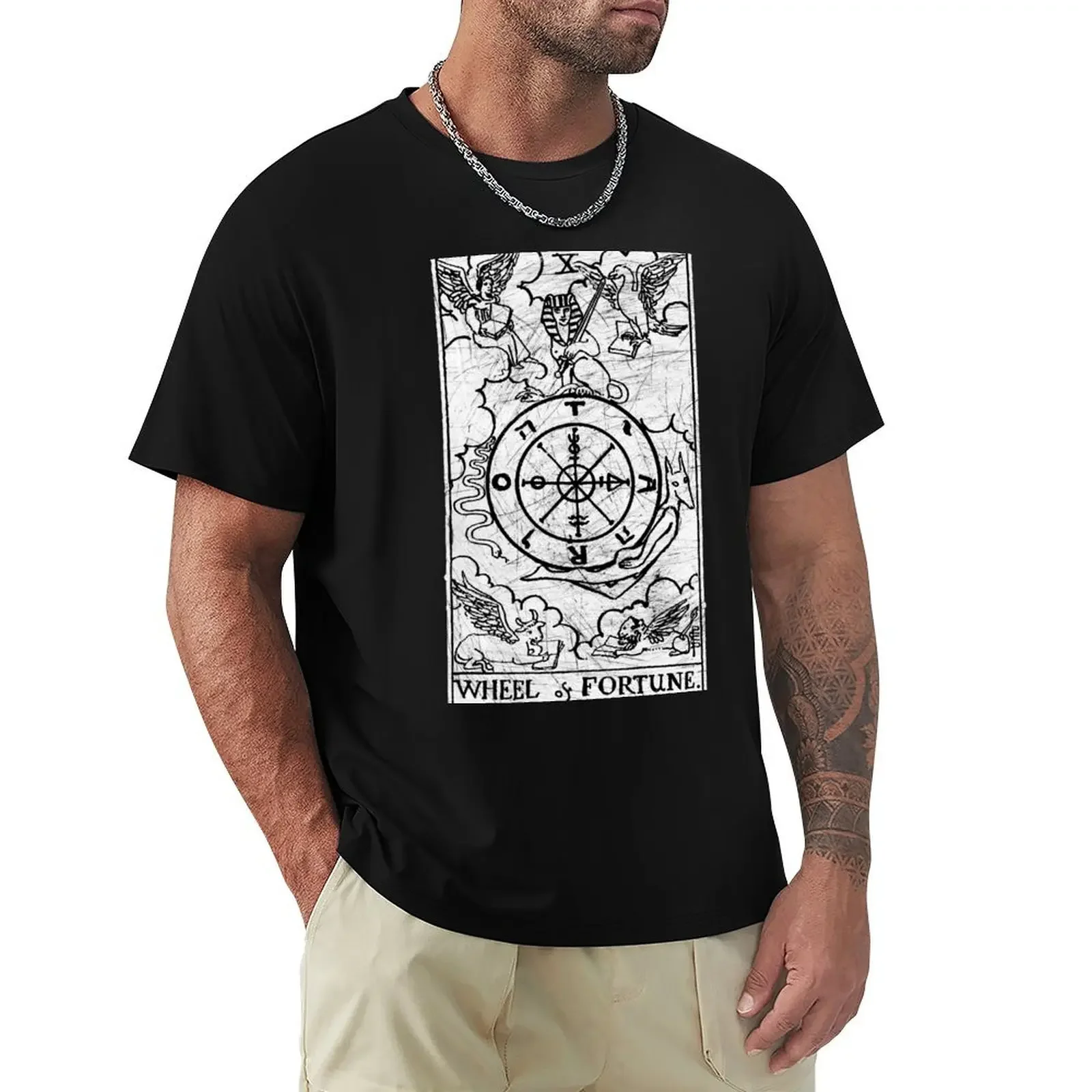 Wheel of Fortune Tarot Card - Major Arcana - fortune telling - occult T-Shirt shirts graphic tees new edition anime shirts men
Wheel of Fortune Tarot Card - Major Arcana - fortune telling - occult T-Shirt shirts graphic tees new edition anime shirts men