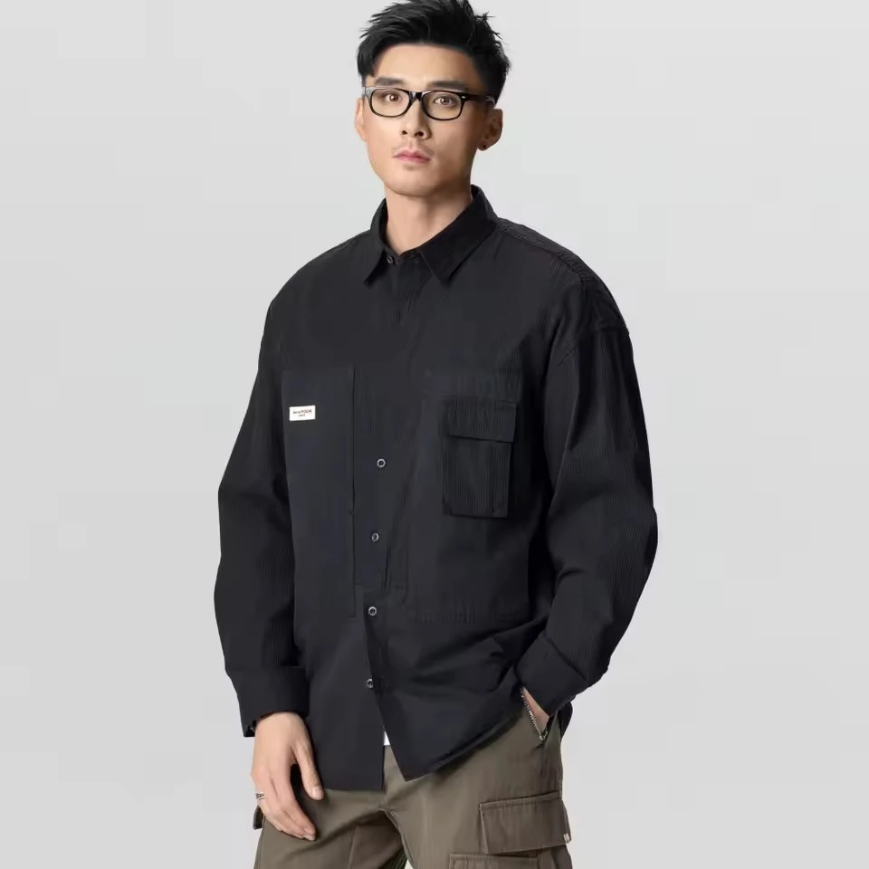 High Quality Outdoor Cargo Shirts Men Streetwear Fashion Splice Loose Casual Long Sleeve Shirts Cityboy Blouses
High Quality Outdoor Cargo Shirts Men Streetwear Fashion Splice Loose Casual Long Sleeve Shirts Cityboy Blouses