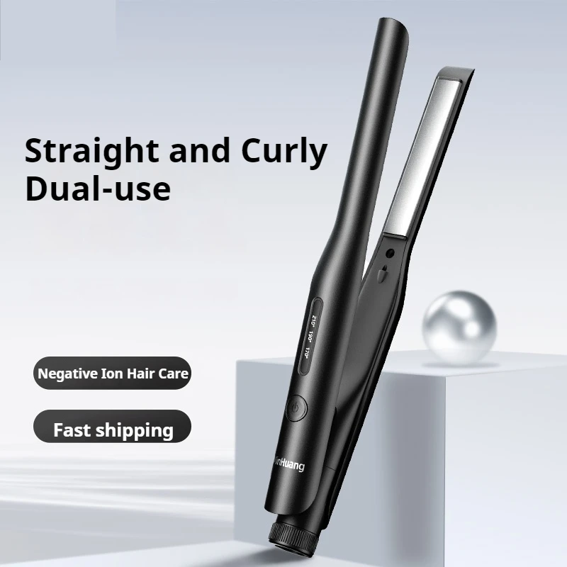 Electric Ceramic Mini Hair Straightener Portable Flat Iron Wet/Dry Straightening Curling Irons Black Fast Heat Hair Curler
Electric Ceramic Mini Hair Straightener Portable Flat Iron Wet/Dry Straightening Curling Irons Black Fast Heat Hair Curler