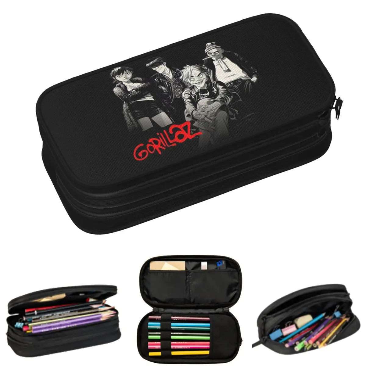 Готические пеналы Gorillaz Music Band для студентов, подарочные пеналы-коробки, большая сумка для хранения ручек и карандашей
Готические пеналы Gorillaz Music Band для студентов, подарочные пеналы-коробки, большая сумка для хранения ручек и карандашей