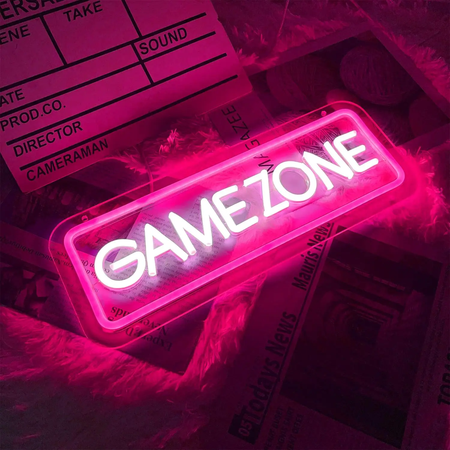 Светодиодная неоновая вывеска GAME ZONE — игровая база, питание от USB с функцией затемнения, подходит для украшения игровой комнаты, вечеринки и бара
Светодиодная неоновая вывеска GAME ZONE — игровая база, питание от USB с функцией затемнения, подходит для украшения игровой комнаты, вечеринки и бара