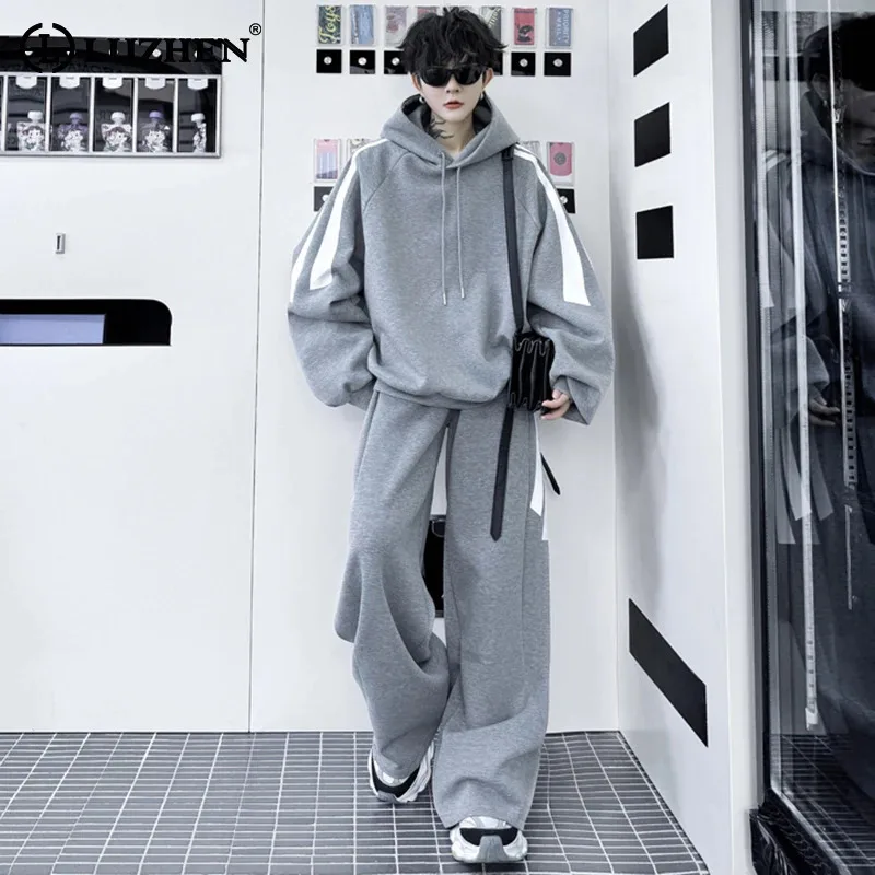 LUZHEN Color Contrast Patchwork Design Hoodies Long Sleeve Sweatshirt Two Piece Sets Trendy Sport Men's Straight Pants LZ4695
LUZHEN Color Contrast Patchwork Design Hoodies Long Sleeve Sweatshirt Two Piece Sets Trendy Sport Men's Straight Pants LZ4695