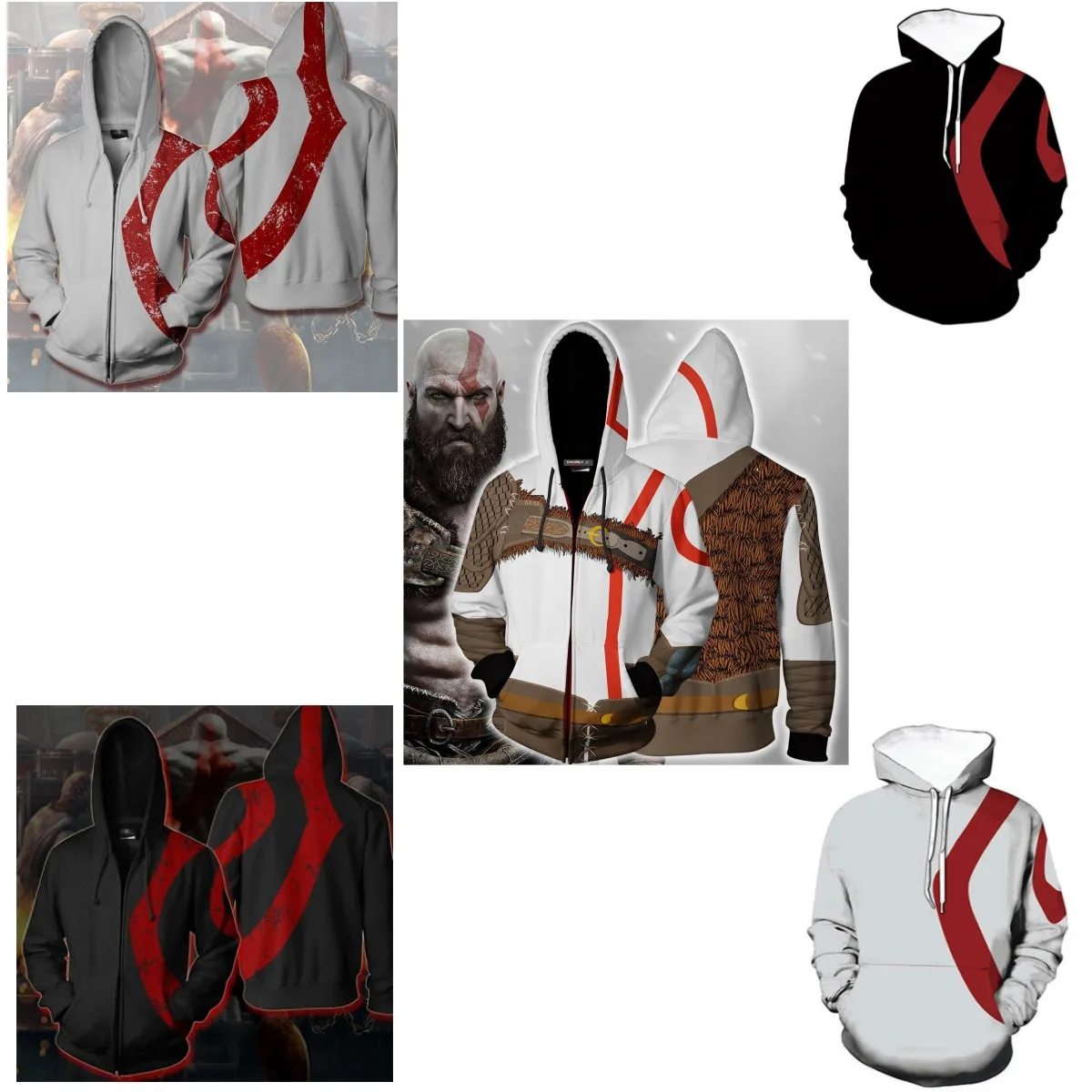 New God of War Kratos Series Cosplay Jaet Anime 3D Men's Hoodie Casual Sweatirt Polyester Fabric Spring Autumn Wear
New God of War Kratos Series Cosplay Jaet Anime 3D Men's Hoodie Casual Sweatirt Polyester Fabric Spring Autumn Wear
