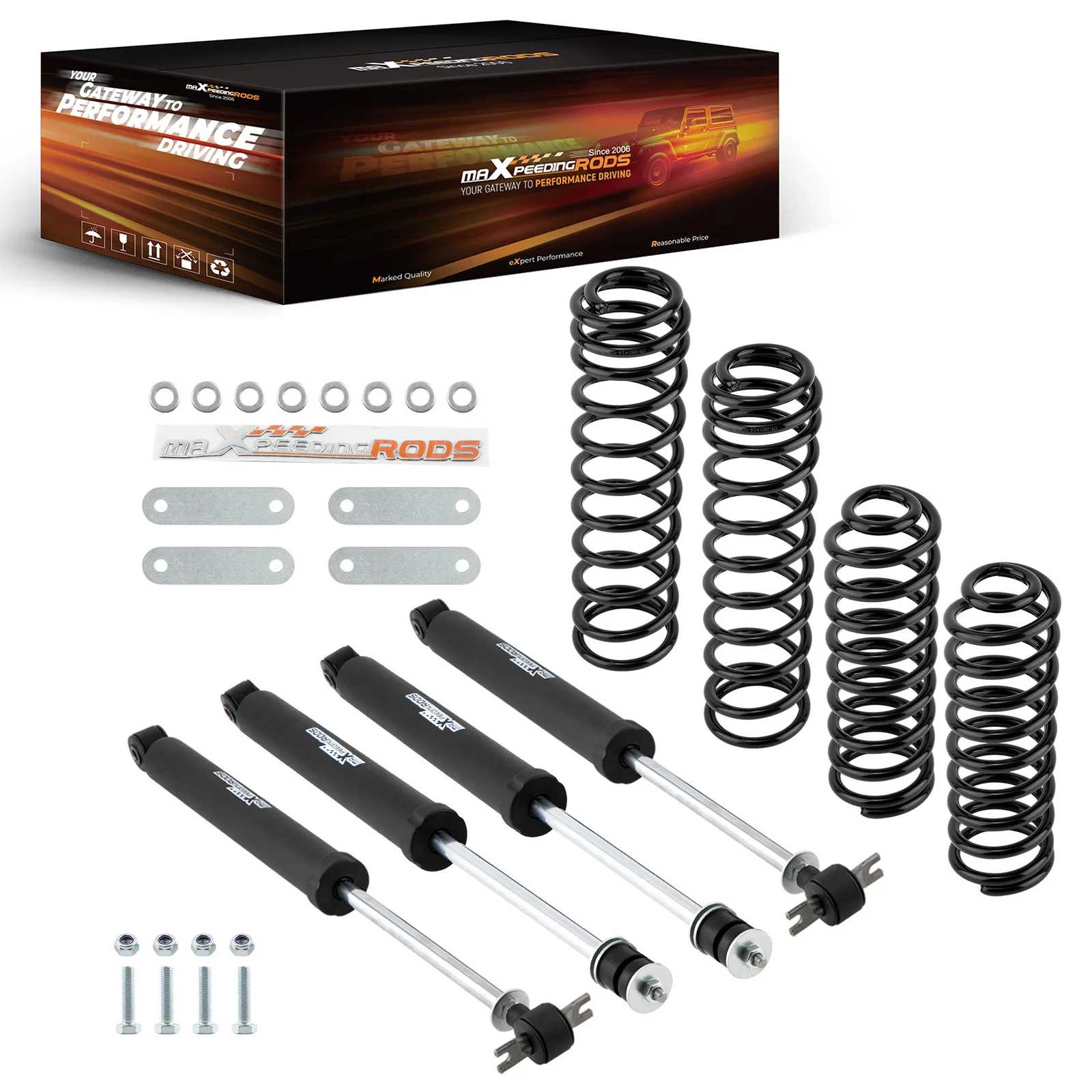 2.5 inch Suspension Lift Kit for Jeep Wrangler JK Unlimited 4WD 2007-2018
2.5 inch Suspension Lift Kit for Jeep Wrangler JK Unlimited 4WD 2007-2018